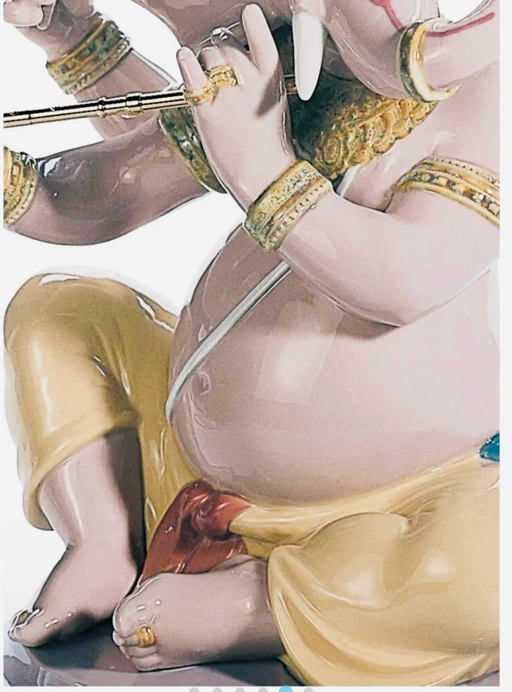 LLADRO BANSURI GANESHA FIGURINE-01008303