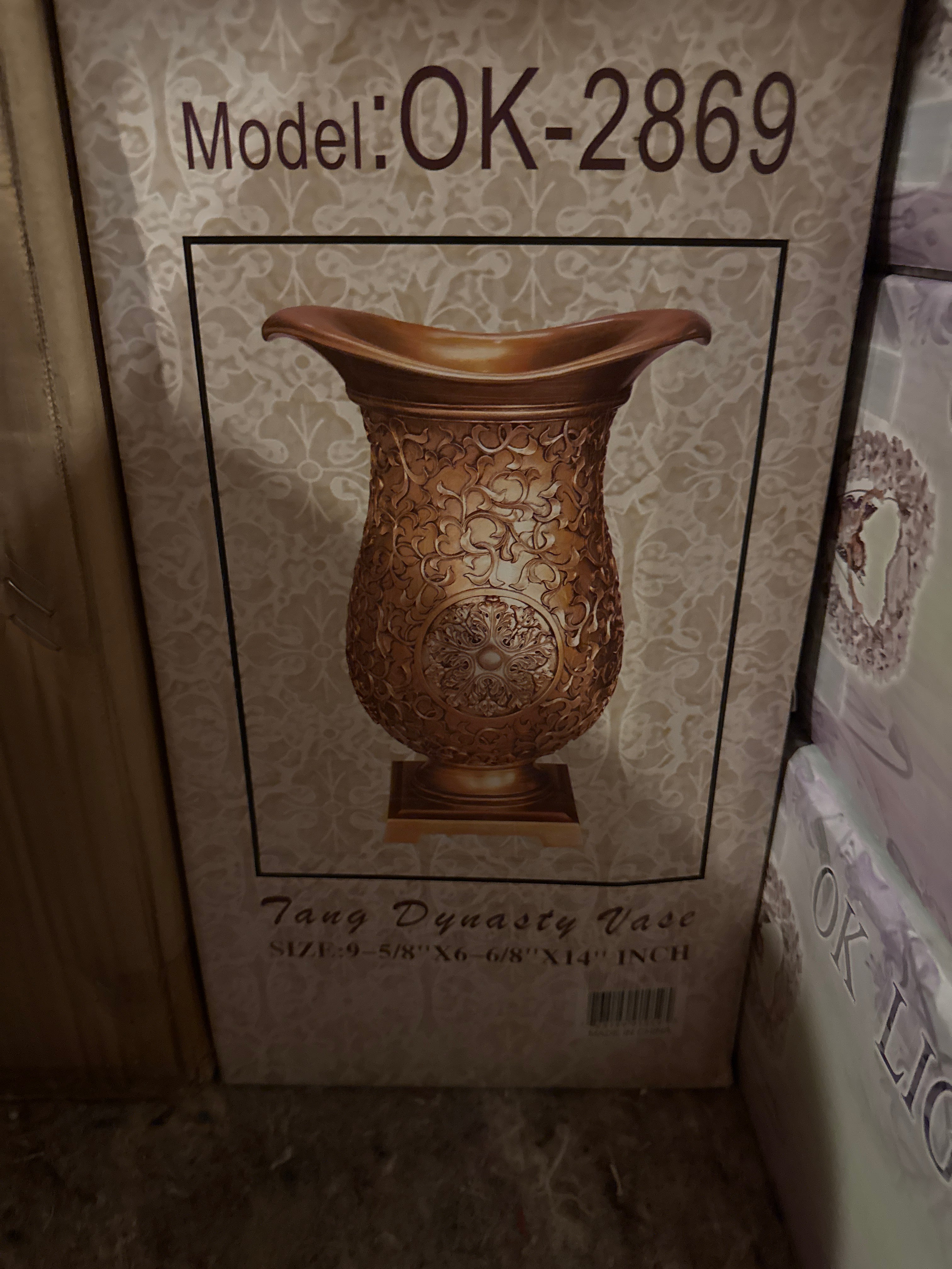 Tang Dynasty Vase Gold Ok-2869
