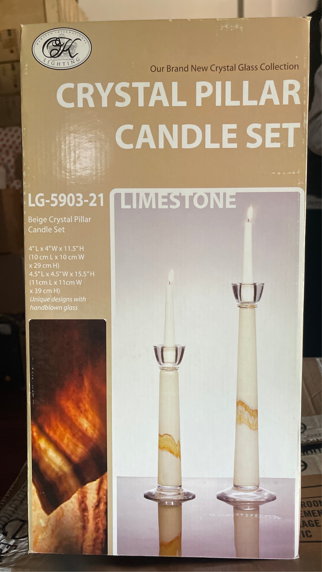 Glass Elegant Luxurious Candle Holder Set Ok-LG5903-21