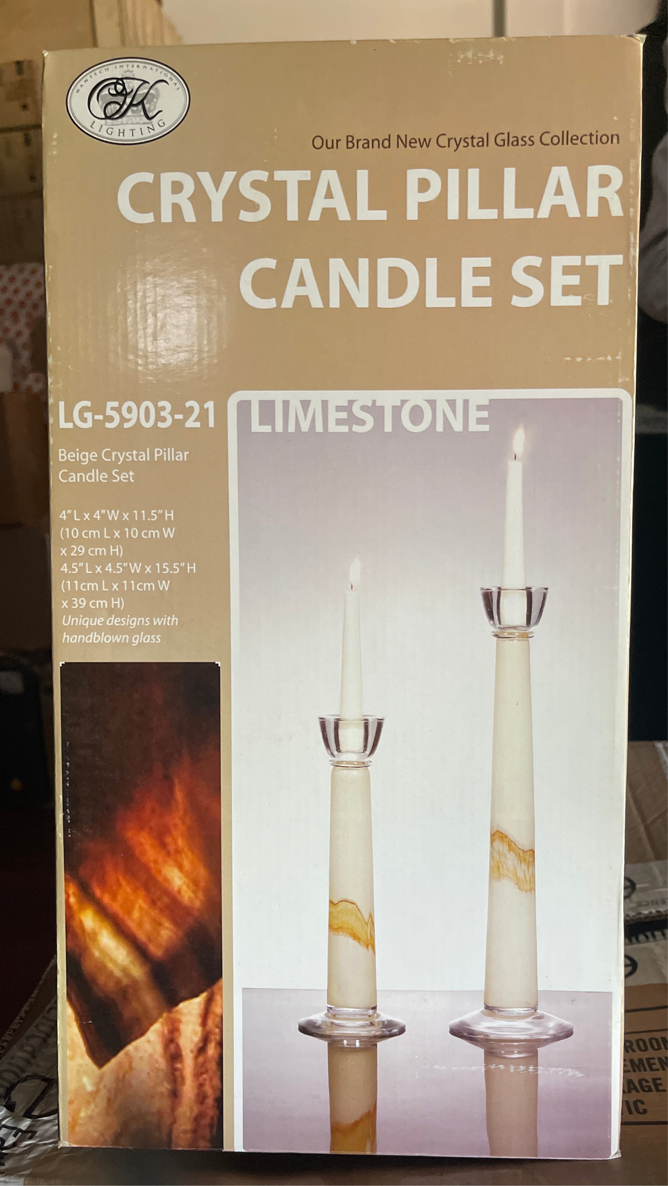 Glass Elegant Luxurious Candle Holder Set Ok-LG5903-21