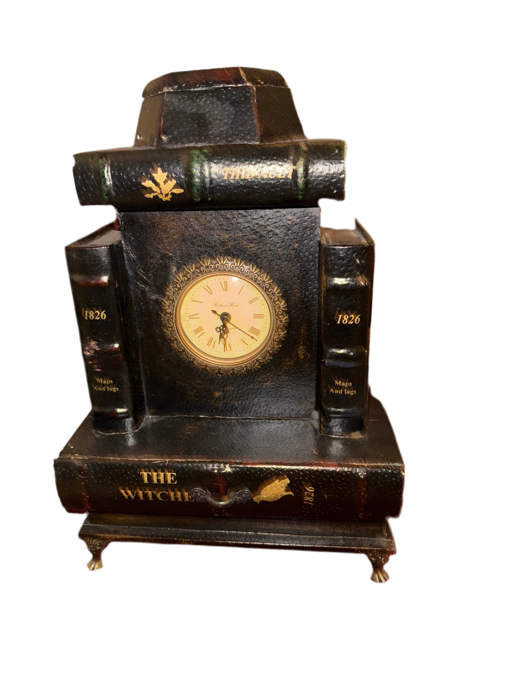 Antic Unique Clock With Biden Space