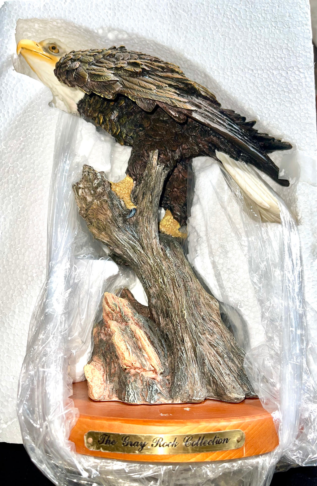 Eagle Sitting On A Branch The Gracy Rock Collection From Usa