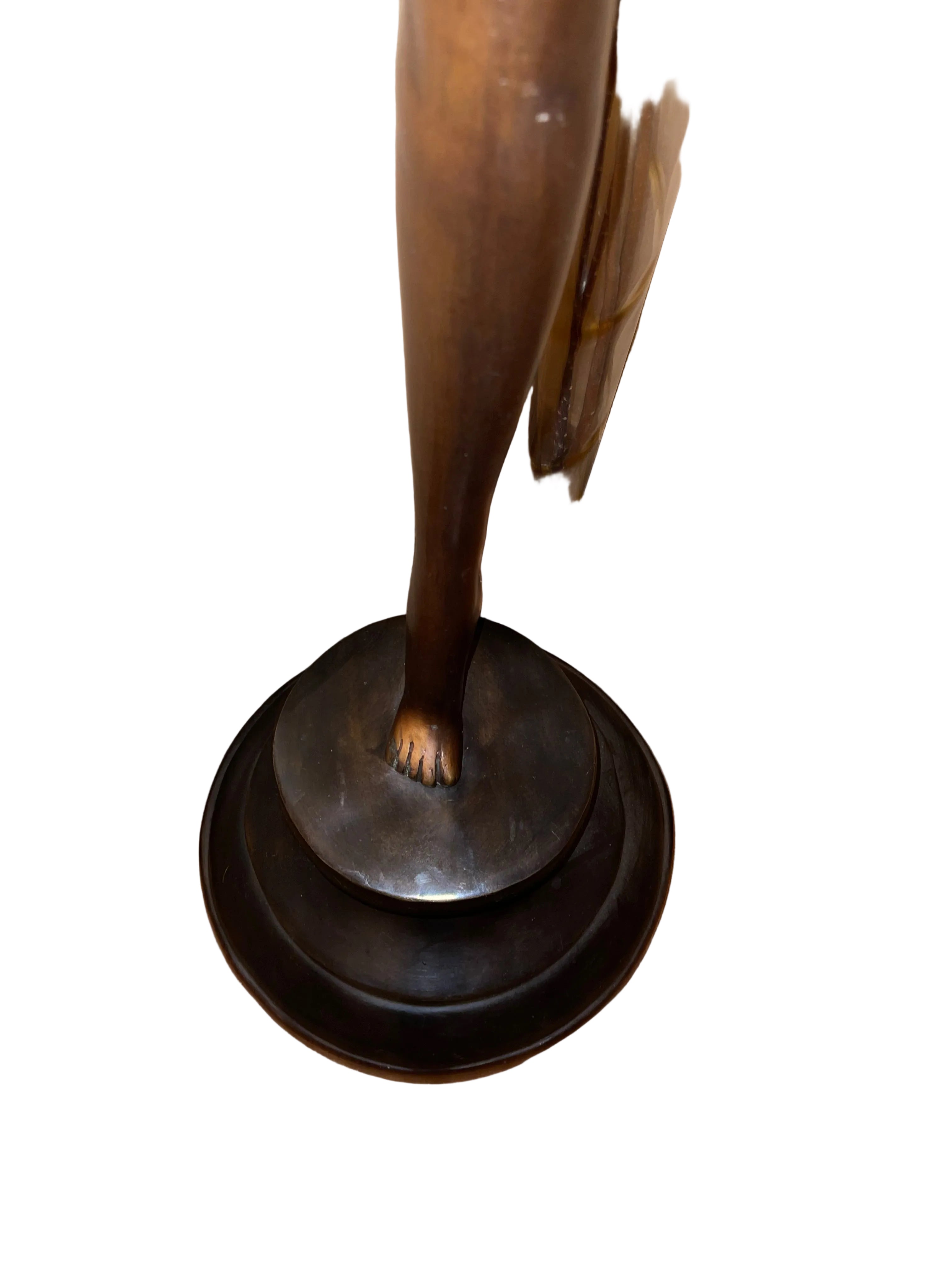 A Large And Beautiful Bronze Sculpture Depicting A Ballet Dancer Captured In A Graceful Pose