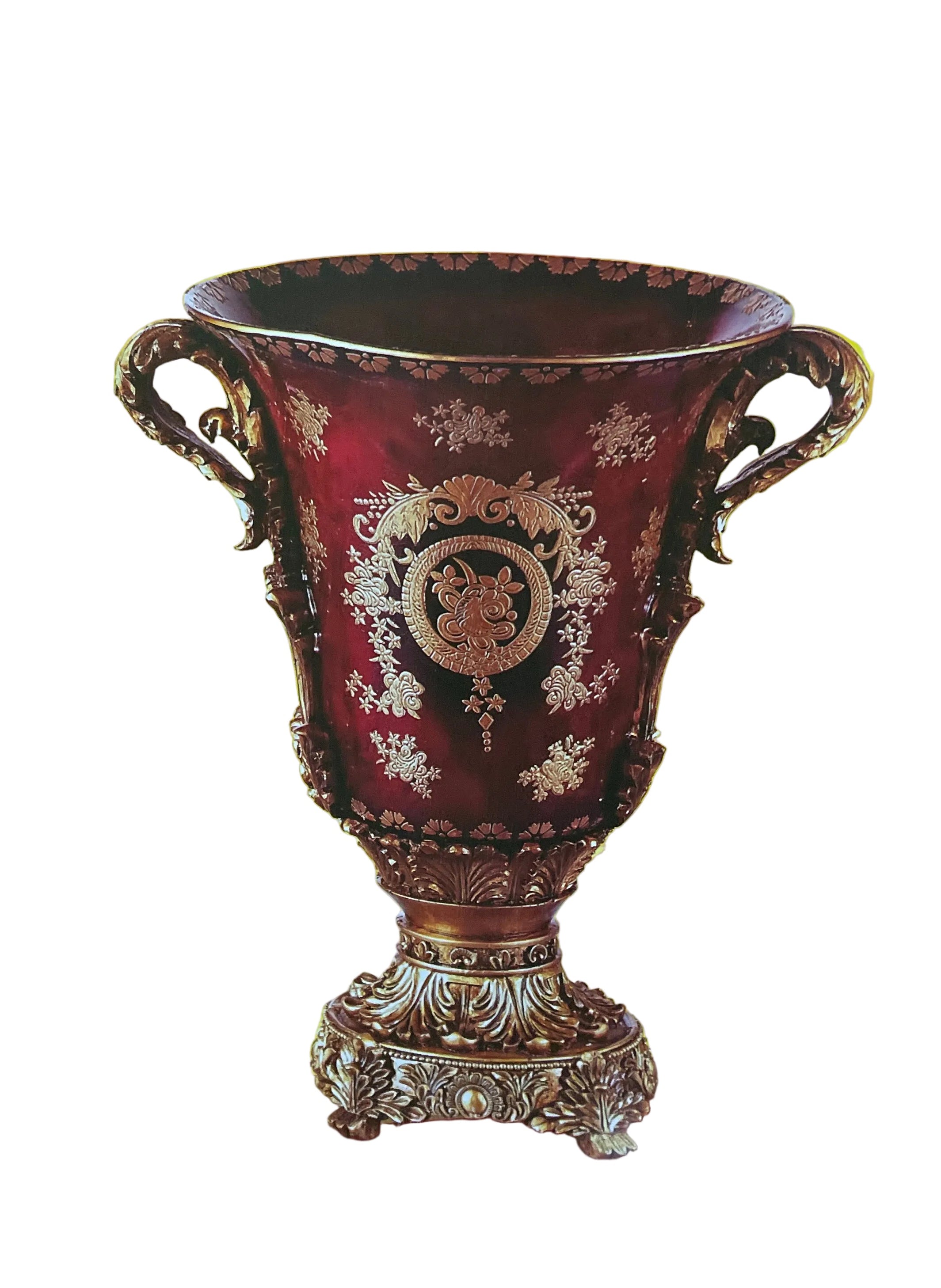 Gold Vase 22” By Dynasty BQ255