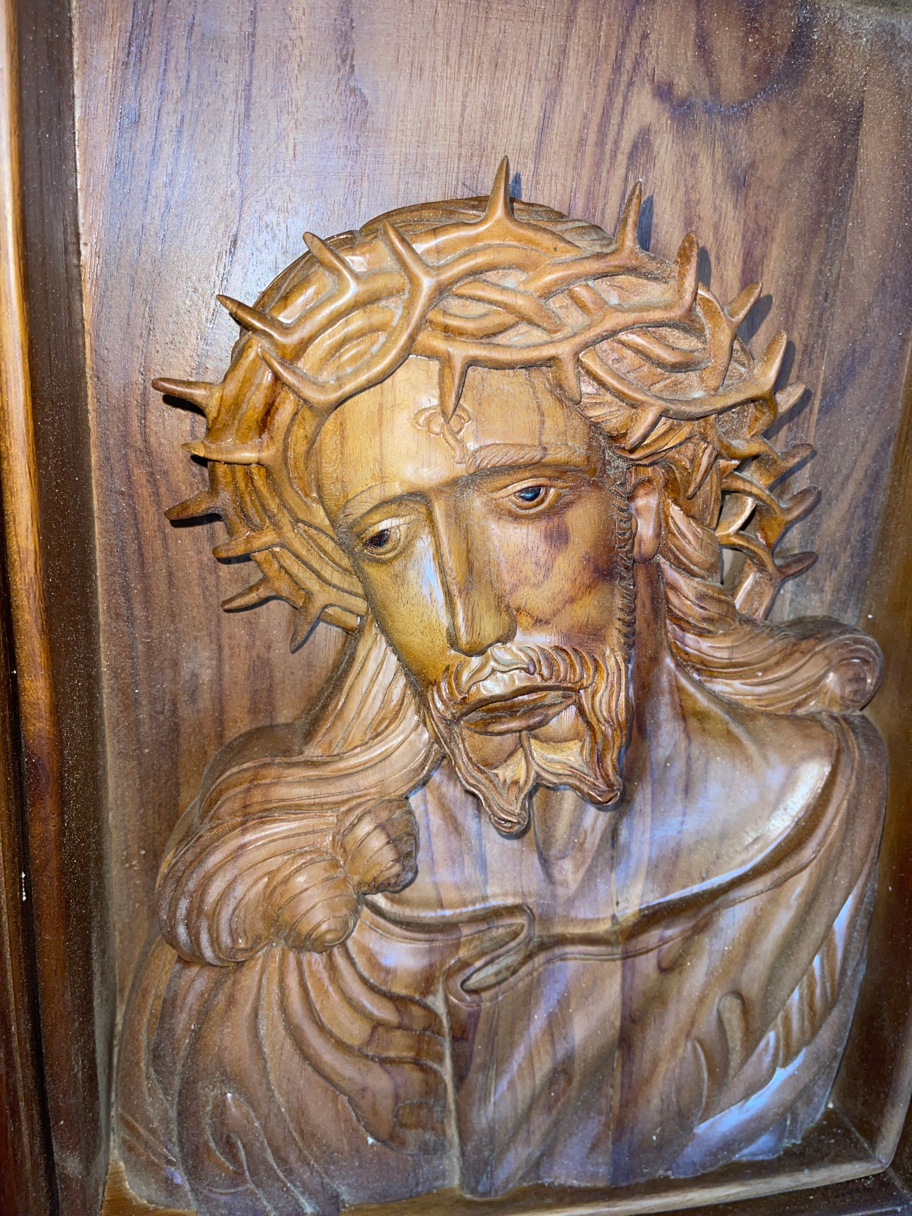 Jesus Christ Hand Card From Indonesia 16.5''W X 21''H X 5''L