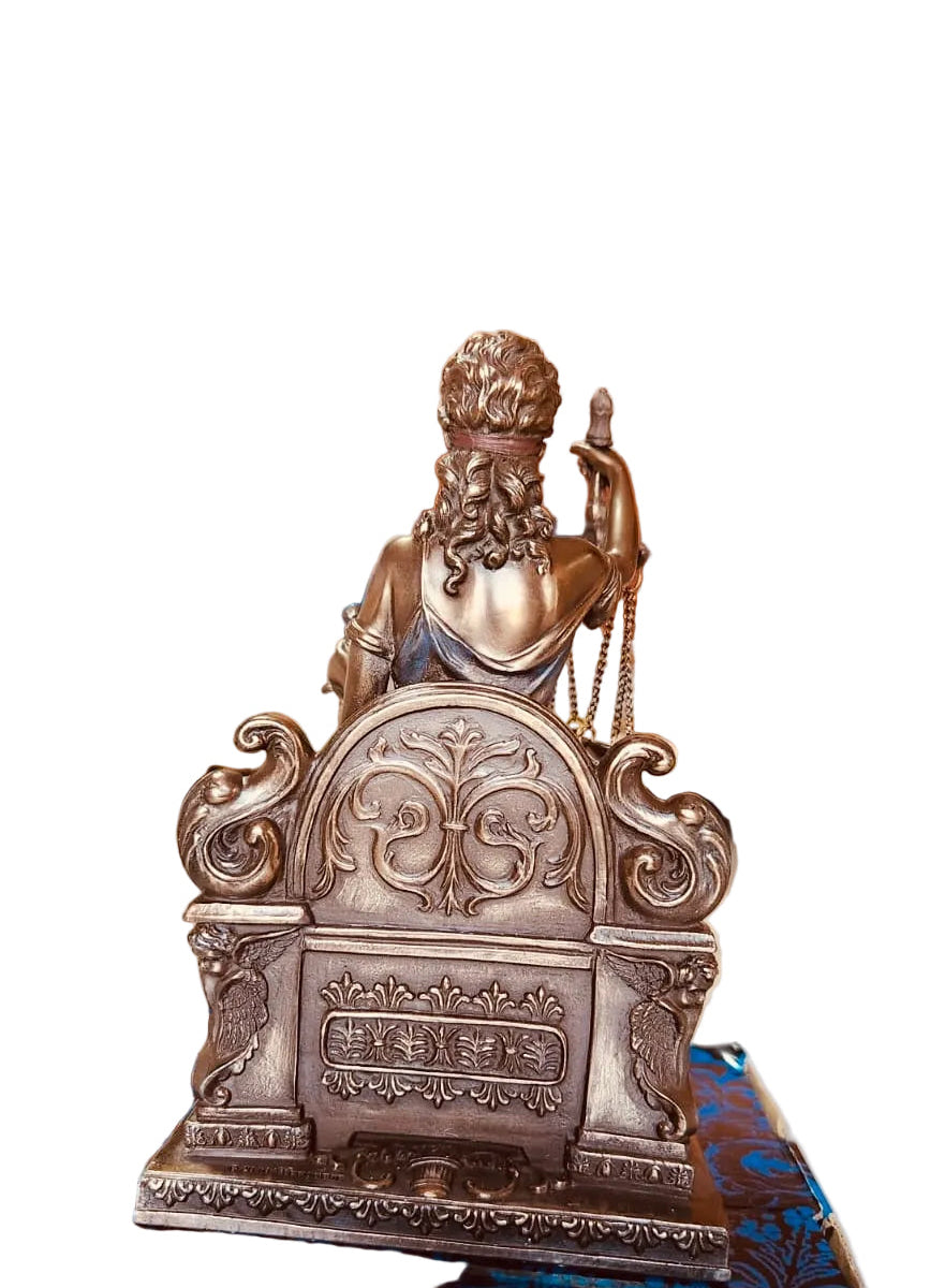 Sitting Lady Justice Bronze Sculpture