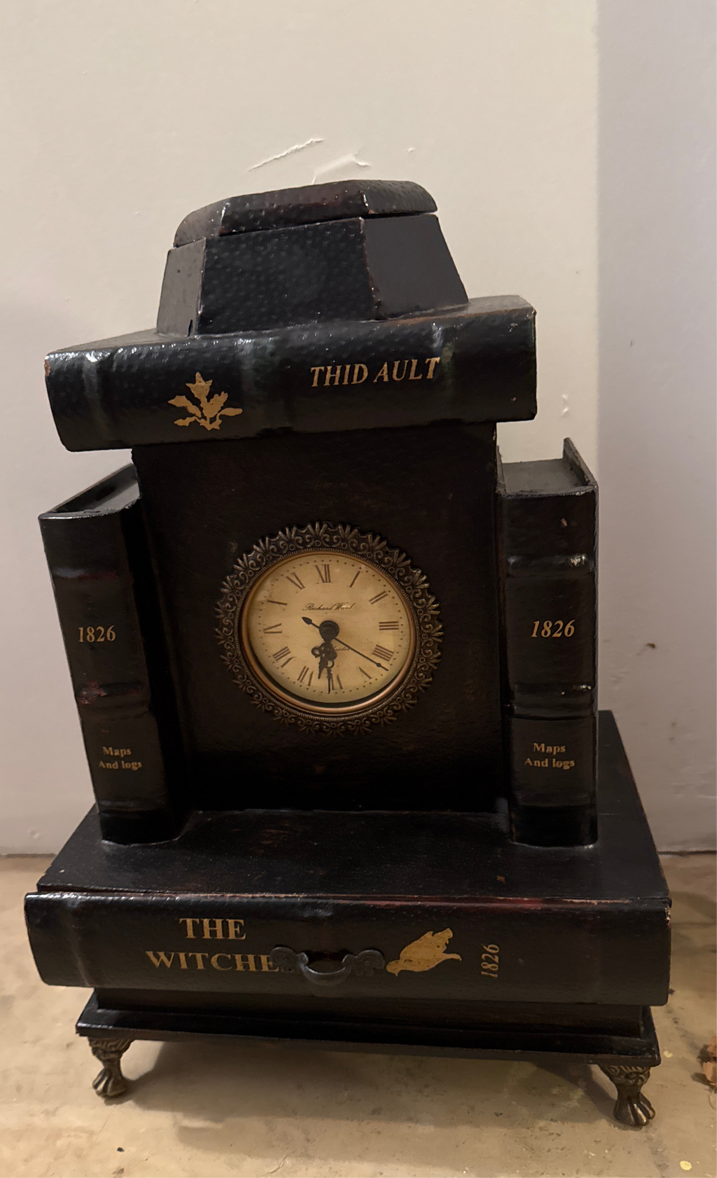 Antic Unique Clock With Biden Space
