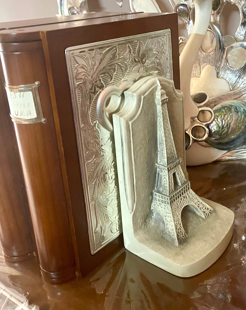 Paris, A Monument A Famous Eiffel Tower Book Holder 7.5''H X 4''W X 4''L