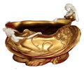 Gold Bowl Art Nouveau women on the gold Bowl