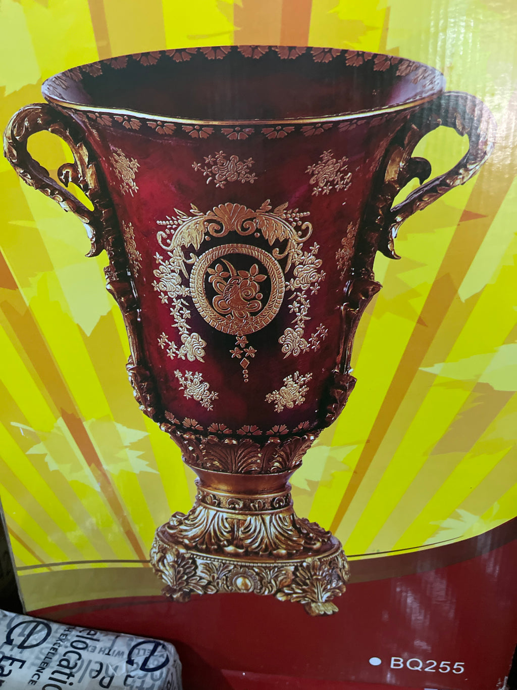 Gold Vase 22” By Dynasty BQ255