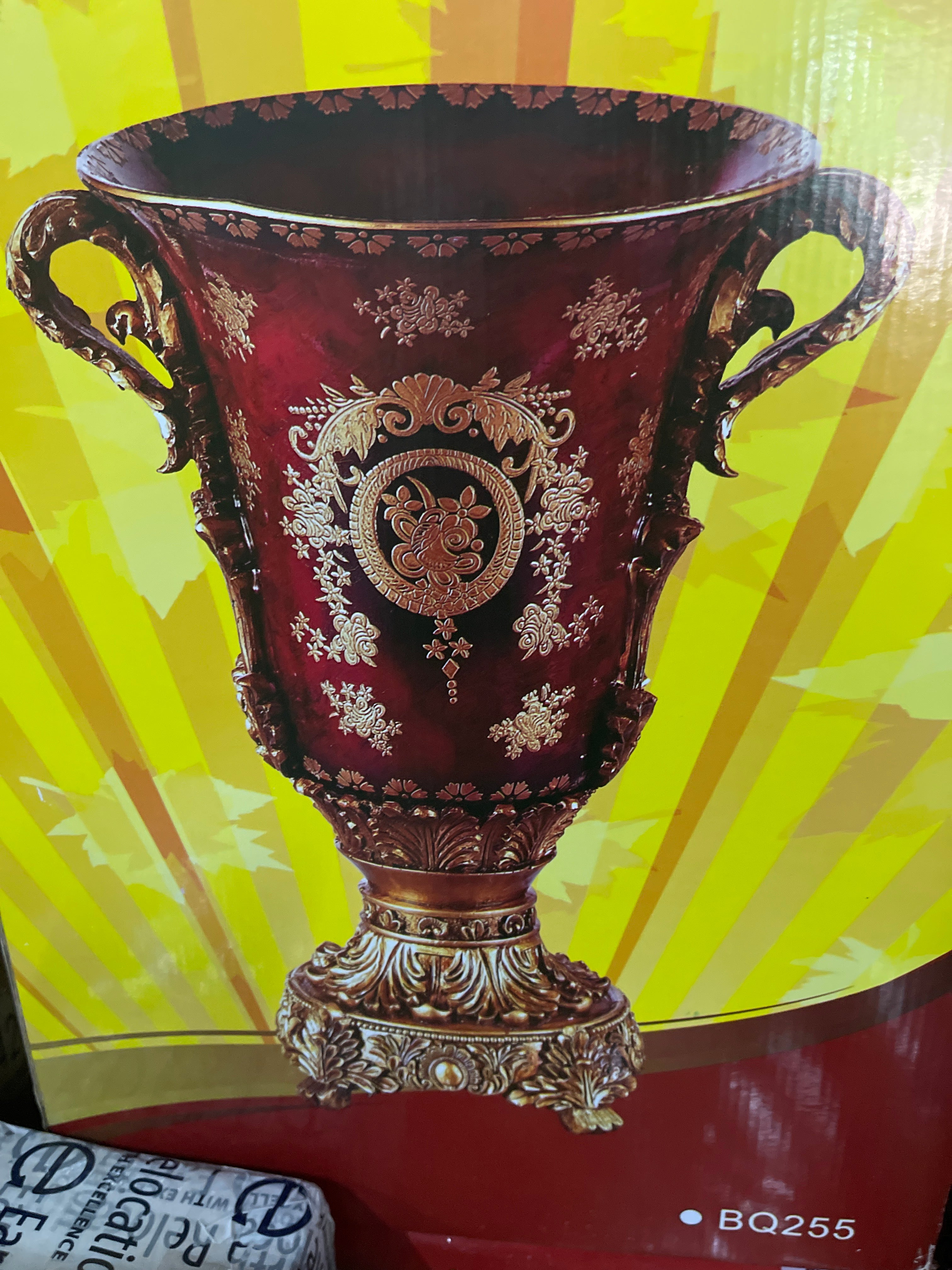 Gold Vase 22” By Dynasty BQ255
