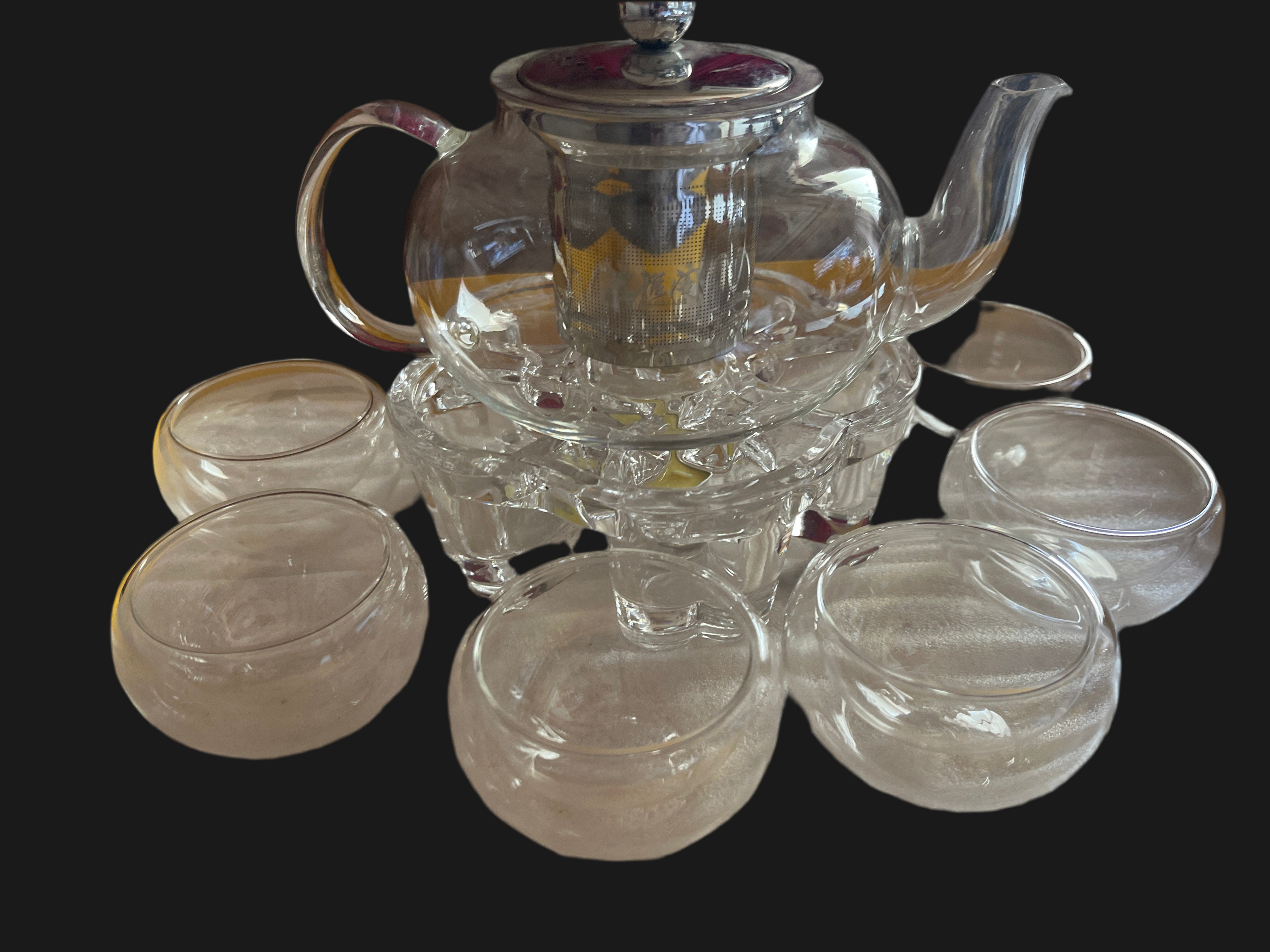 Exquisite Tea Service Glass Tea Pot Set