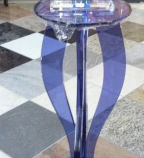 Acrylic Pedestal Stand By Shlomi Haziza 36"Hx12"Lx16"W