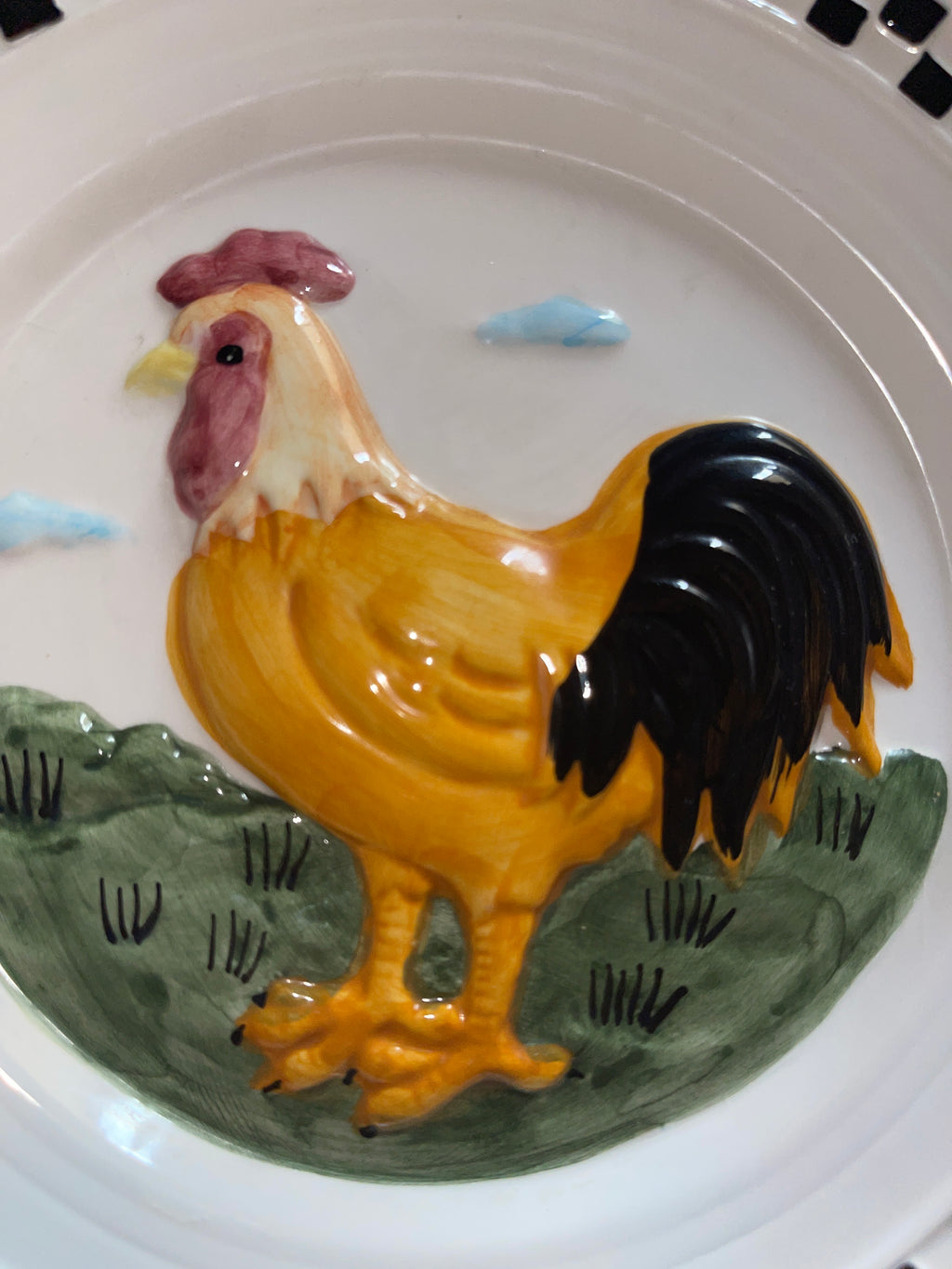Lillian Vernon Rooster Plate Retired And Extremely Rare
