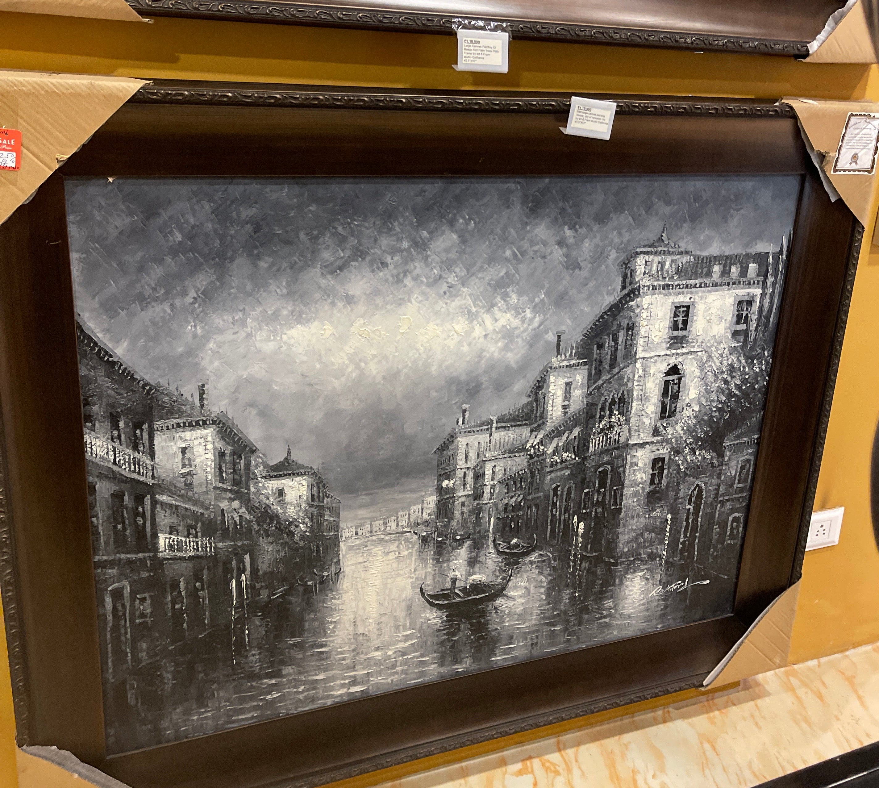 Large Canvas Painting Venice, City Of Romance City