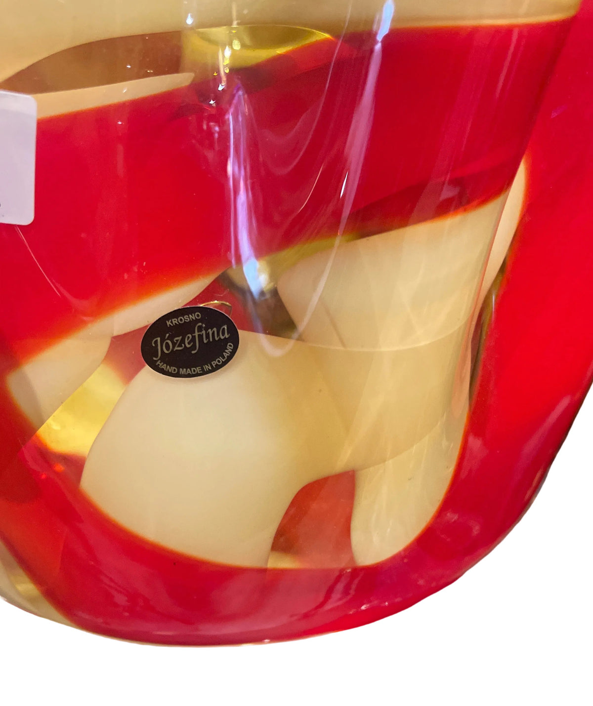 Jozefina Curved Hand Blown Fruit Bow 15”