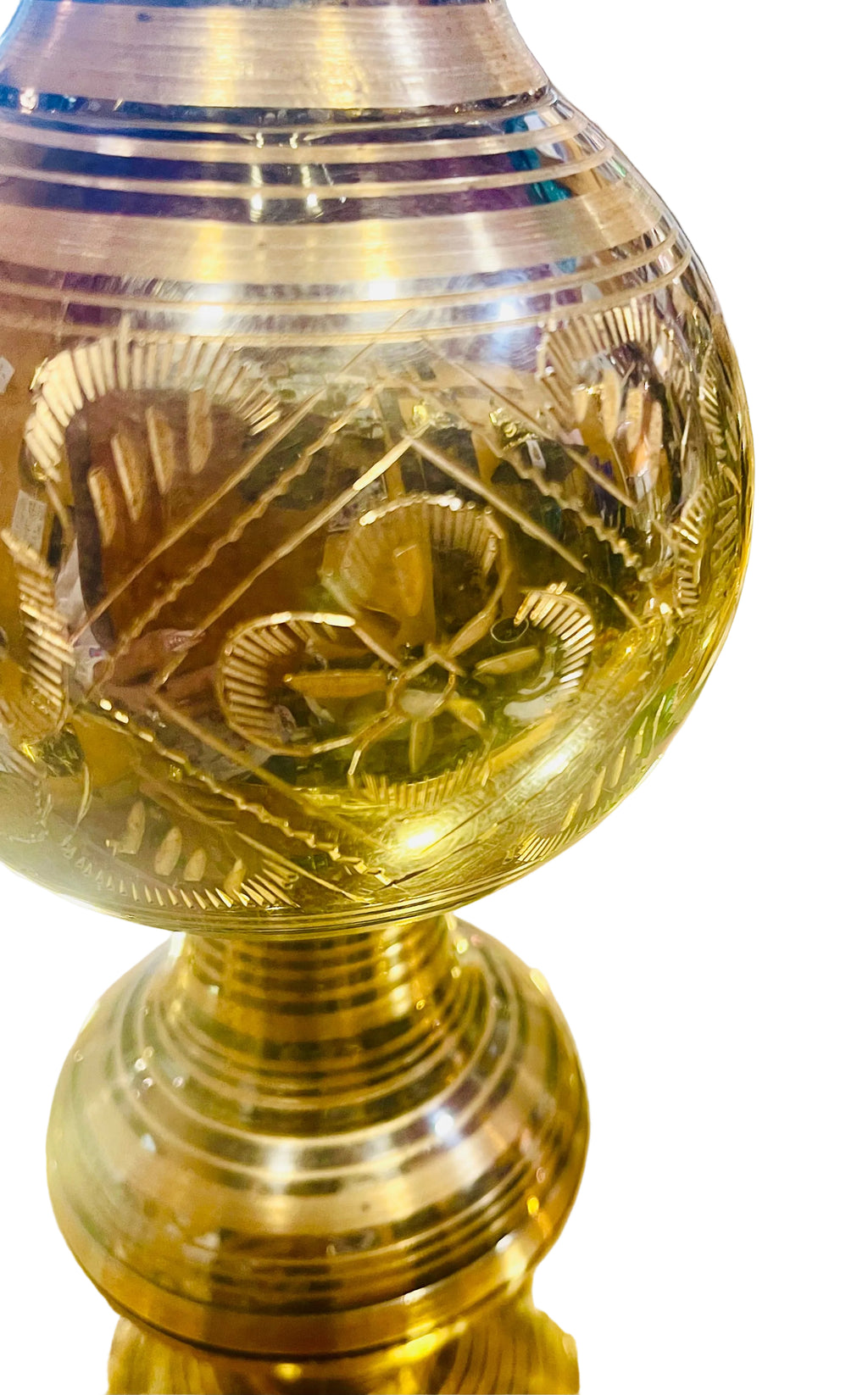 Real brass handcrafted flower vase