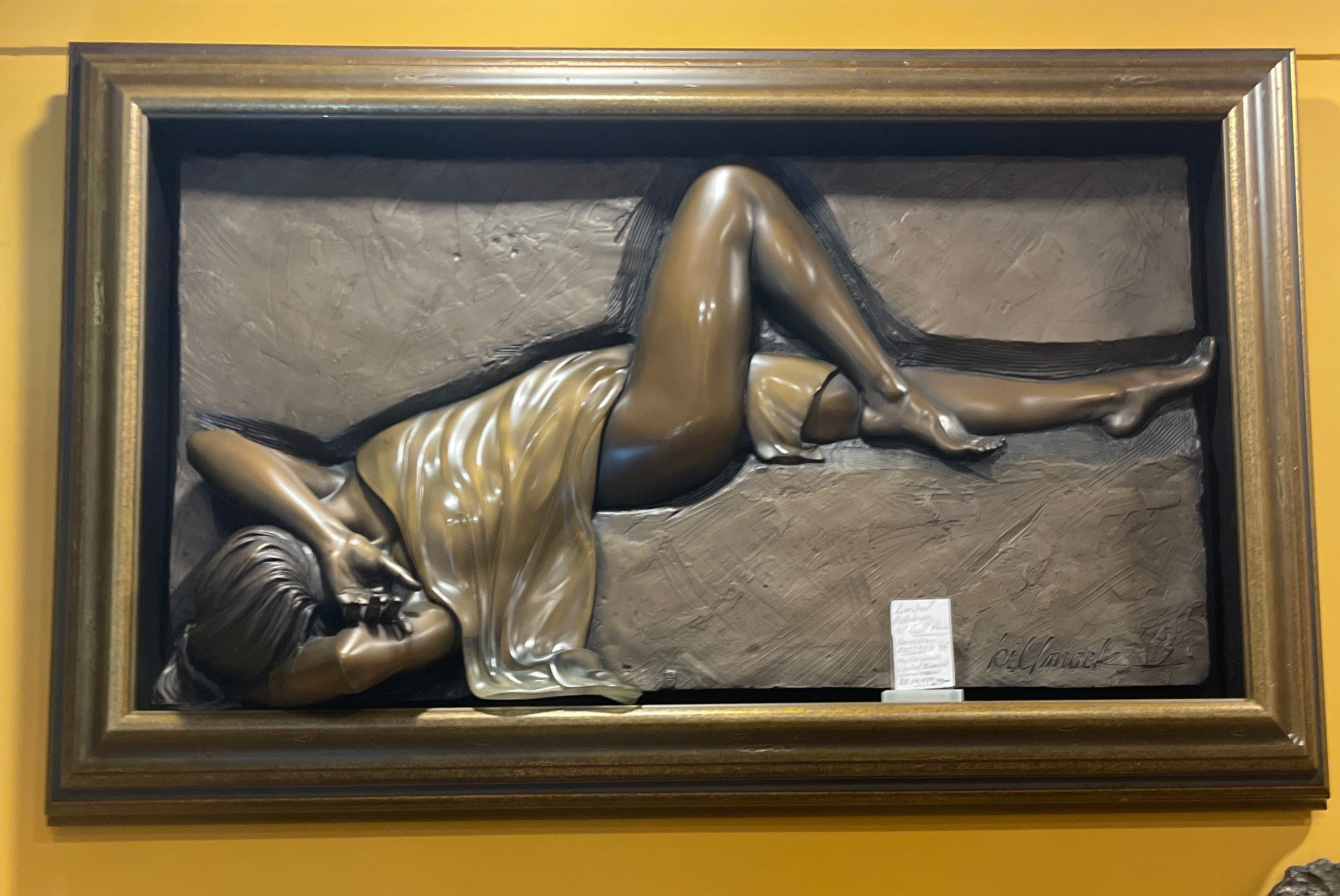 Mysterious Veiled Bonded Mixed Metals 24.5"x 46"