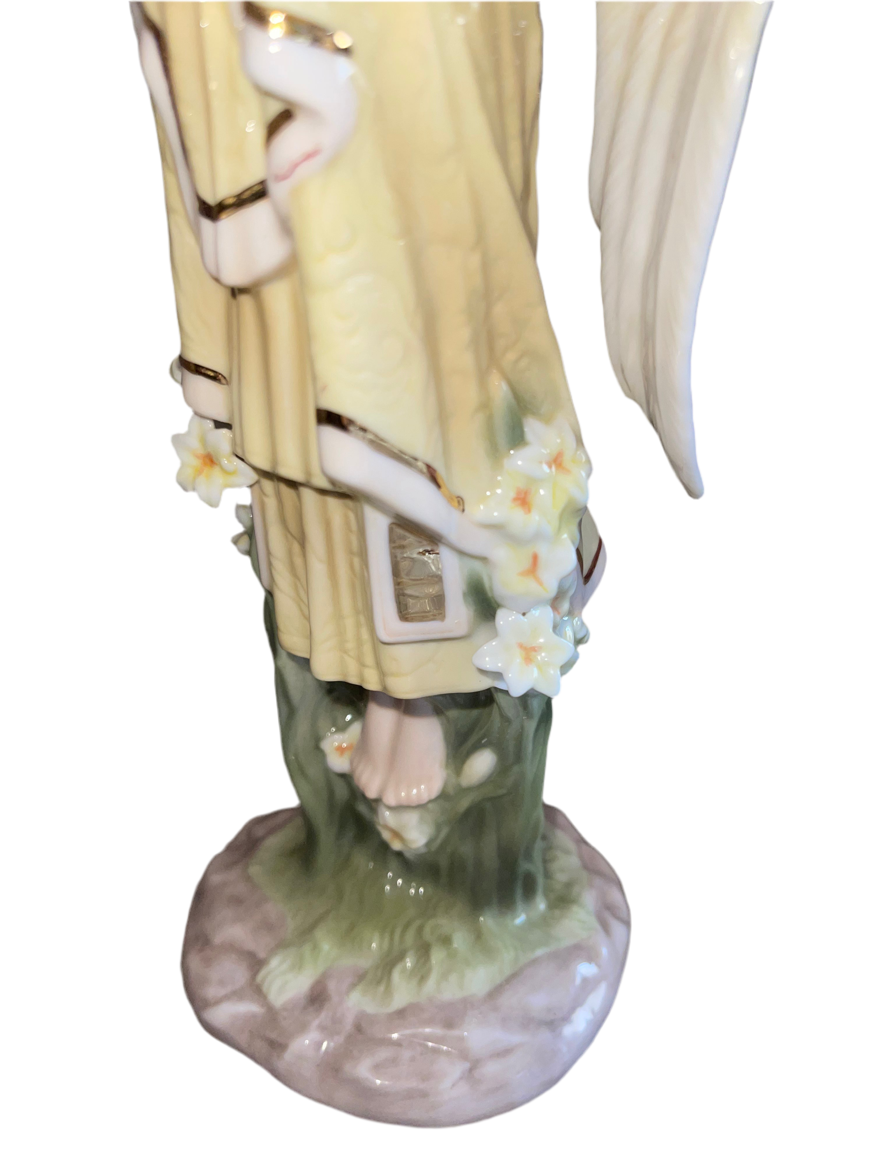 Angel Porcelain Sculpture 11'' H X 4''W