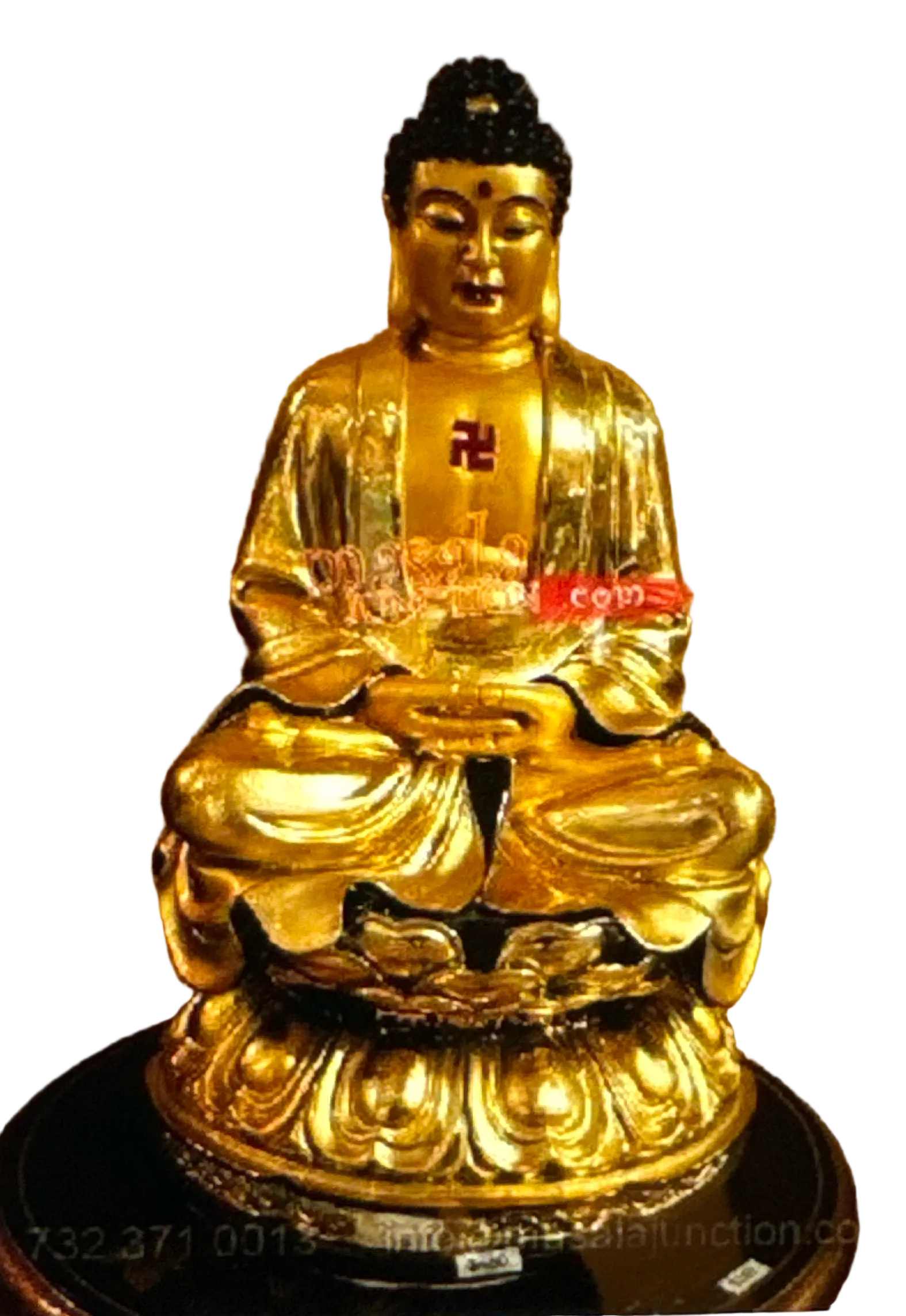 Tibet Buddhism Swastika Buddha God Statue