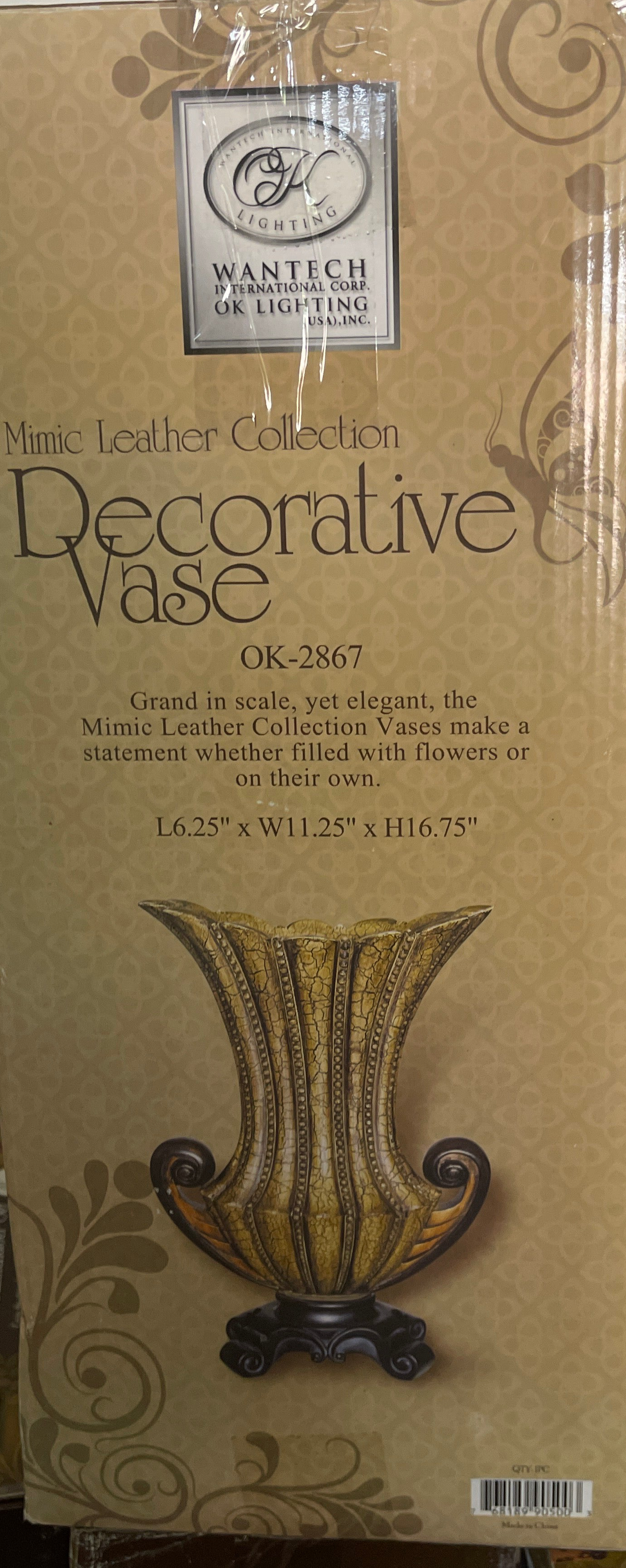 Mimic Leather Collection Flower Vase