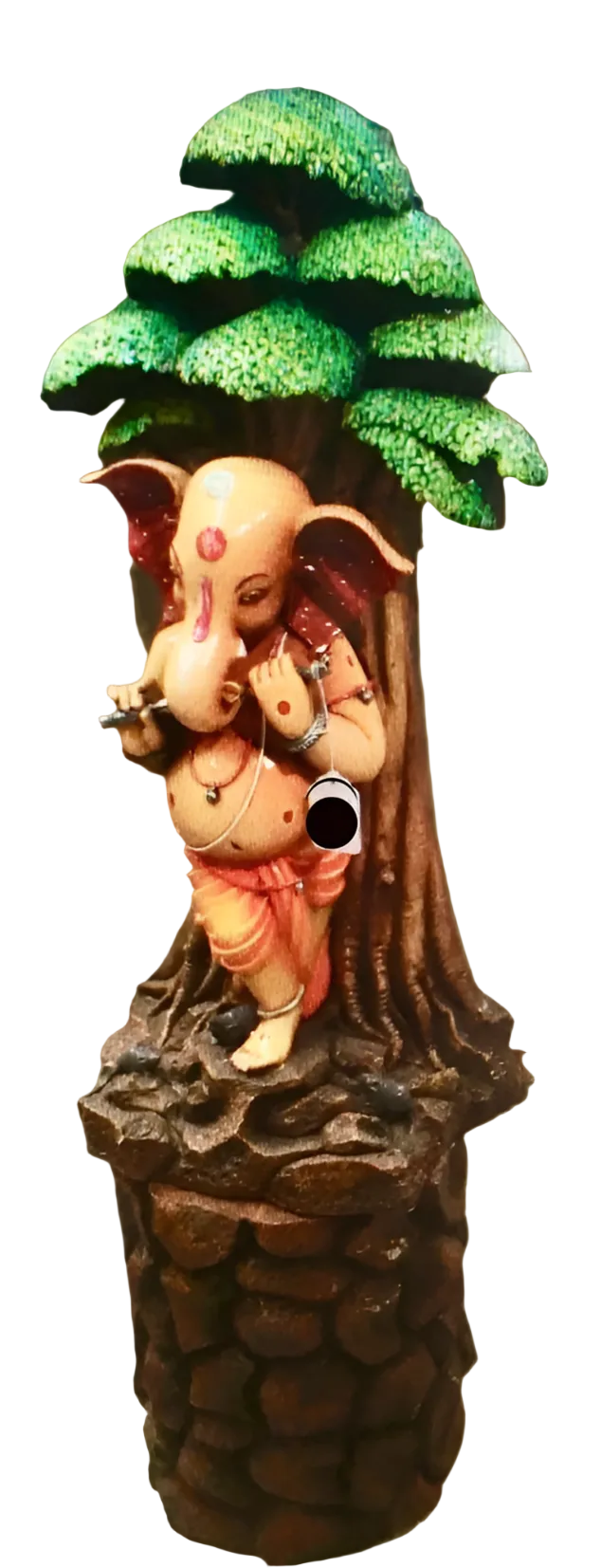Lord Ganesha Standing Under The Tree Statue Sculpture