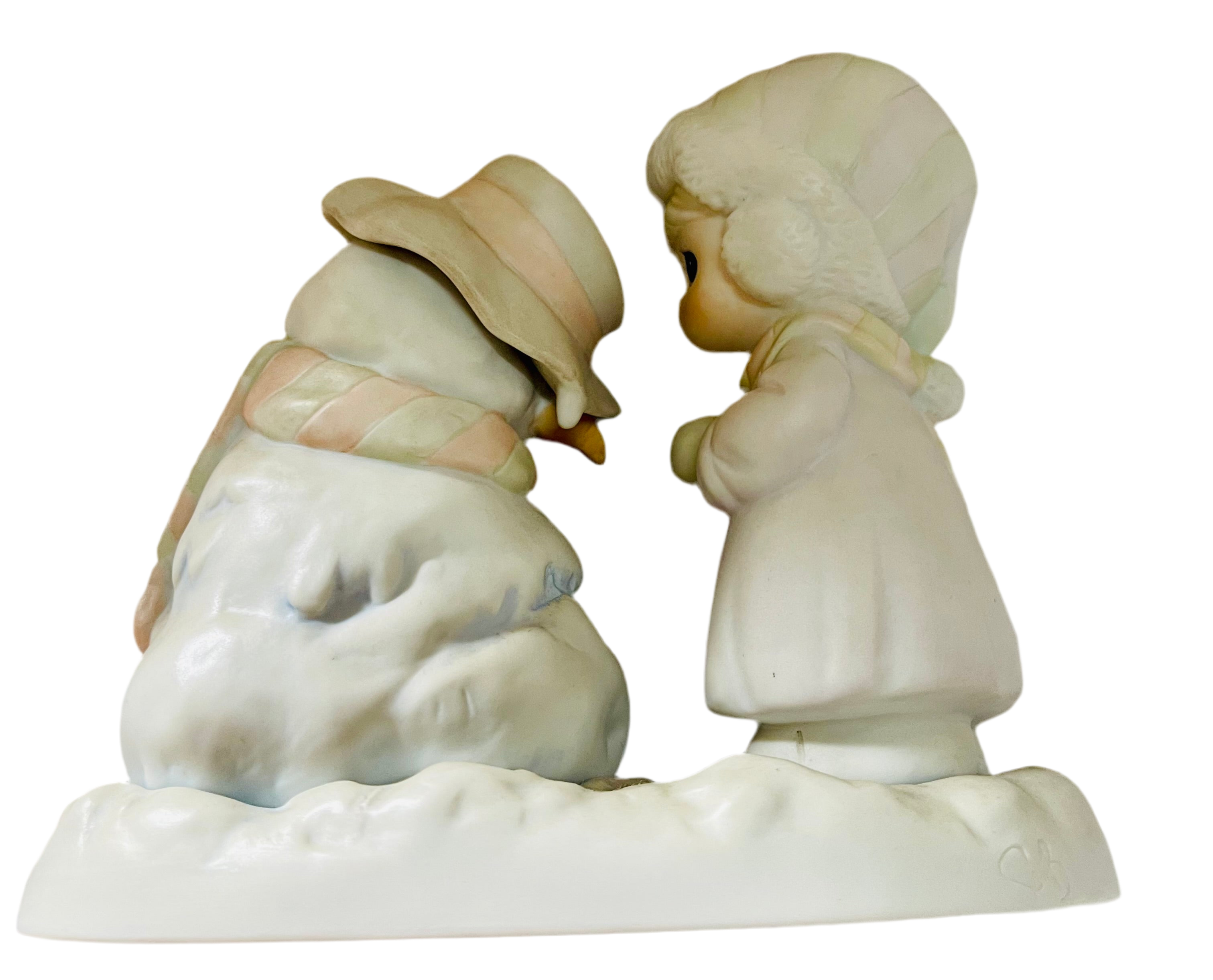 PRECIOUS MOMENTS We're Going To Miss You 524913 Girl w Snowman