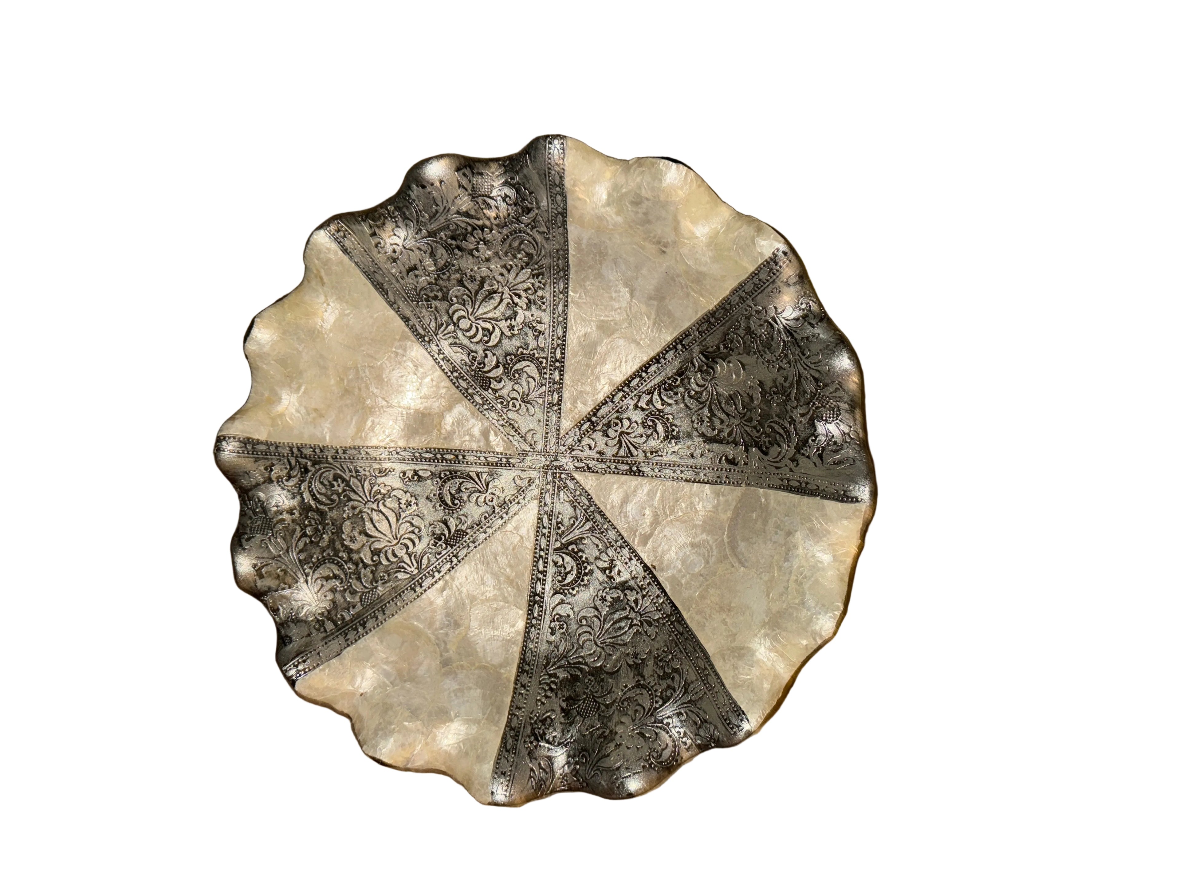 Silver Gray Bowl Mother Of Pearl
