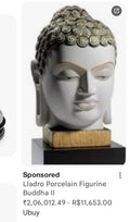 Lladro Porcelain Figurine Buddha lI