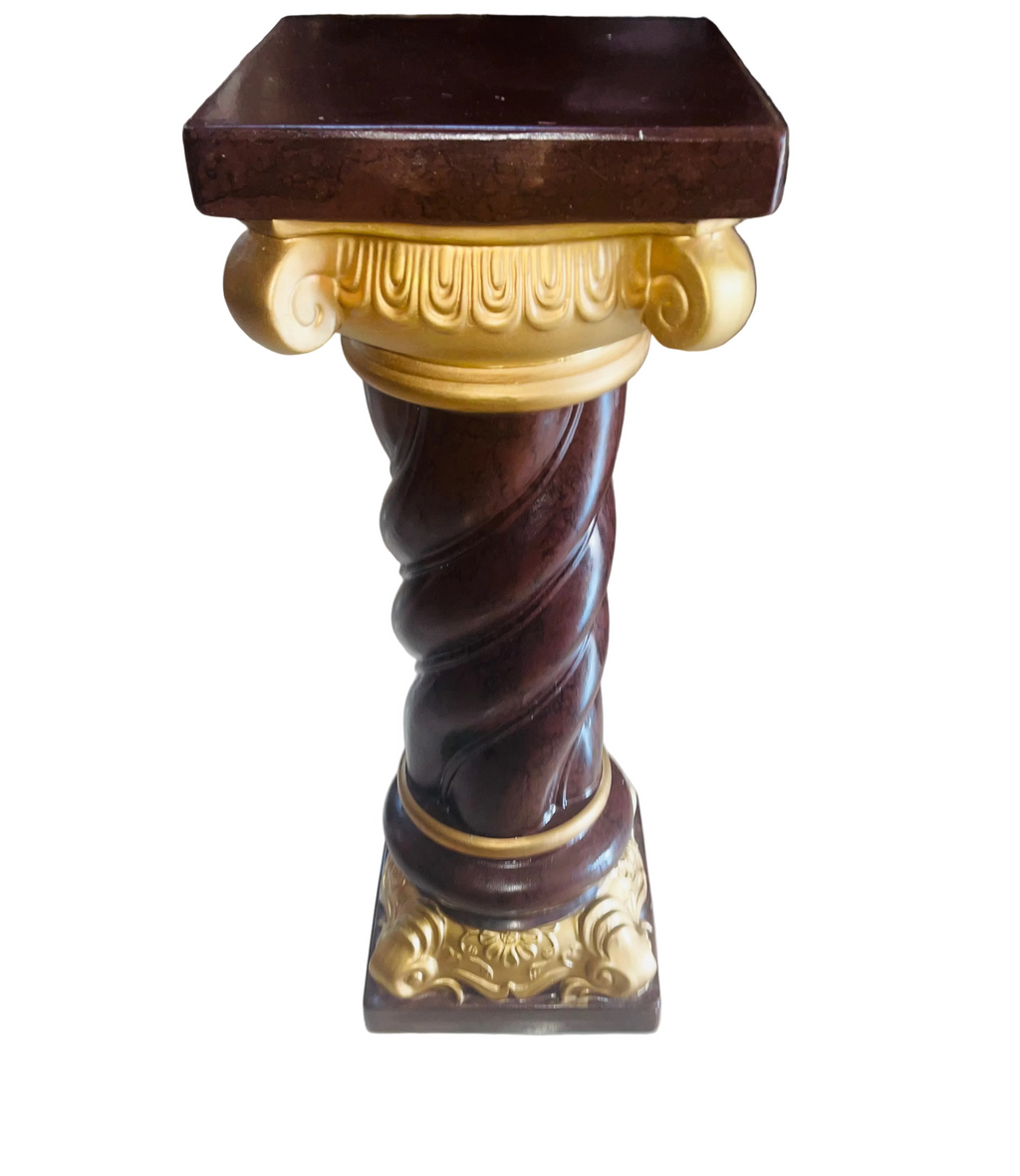 Gold and round multipurpose pedestal 31.5”