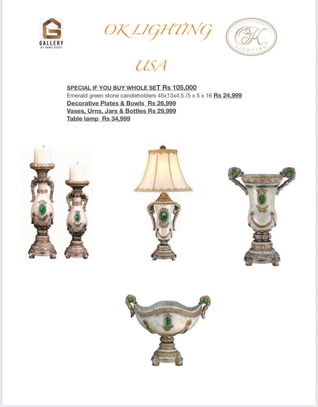 Special If You Buy Whole Set Rs 109,000