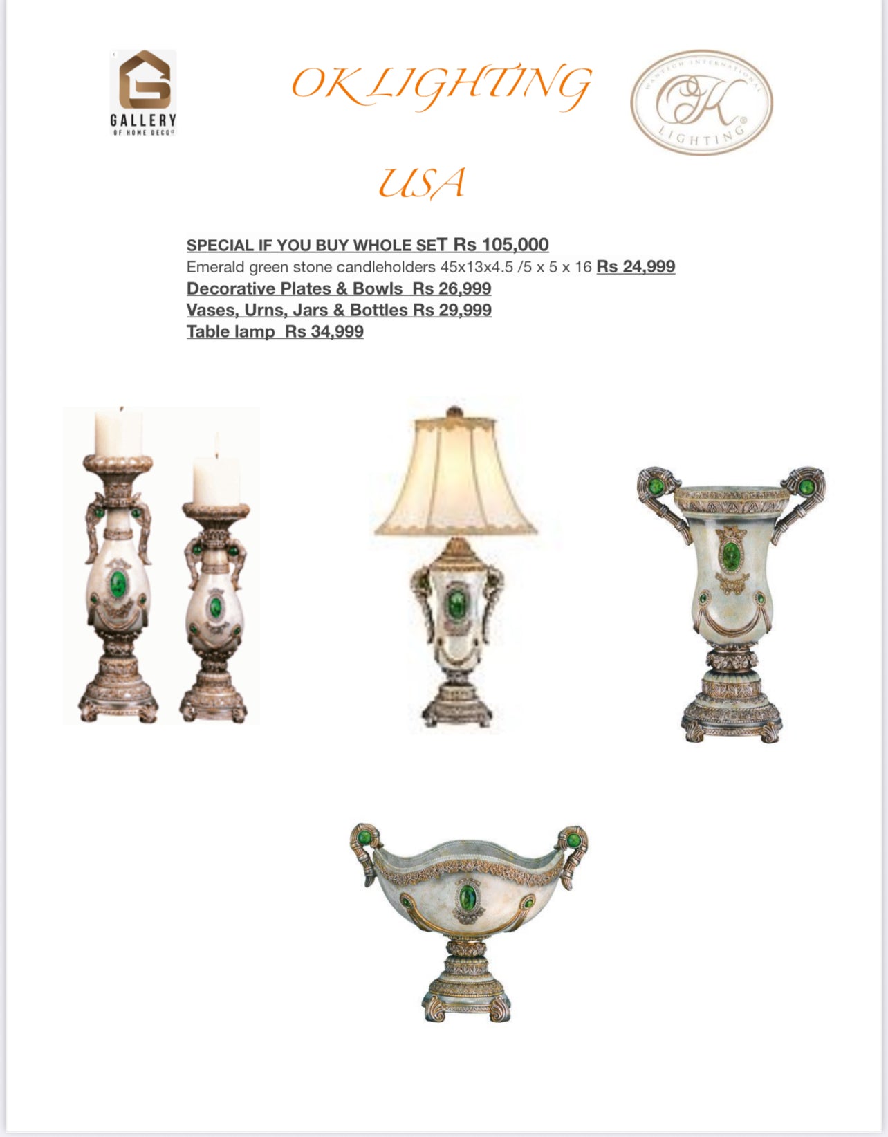 Special If You Buy Whole Set Rs 109,000