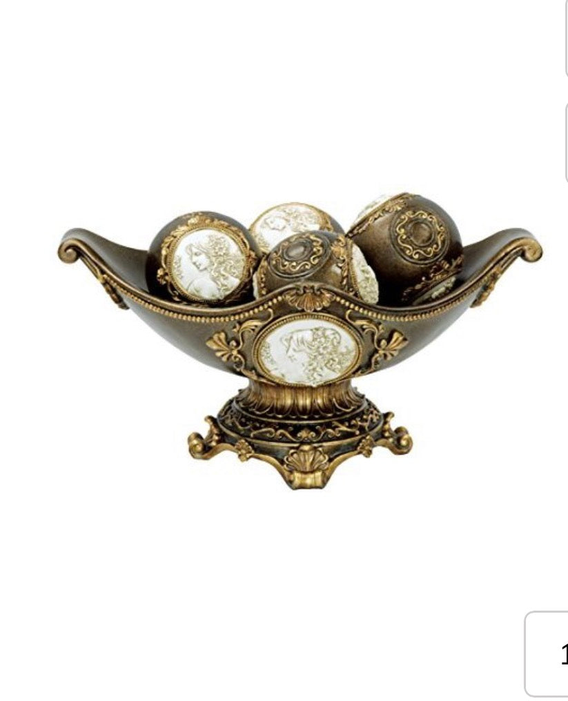 Grecian Decorative Fruit Bowl, 8.0" OK Lighting