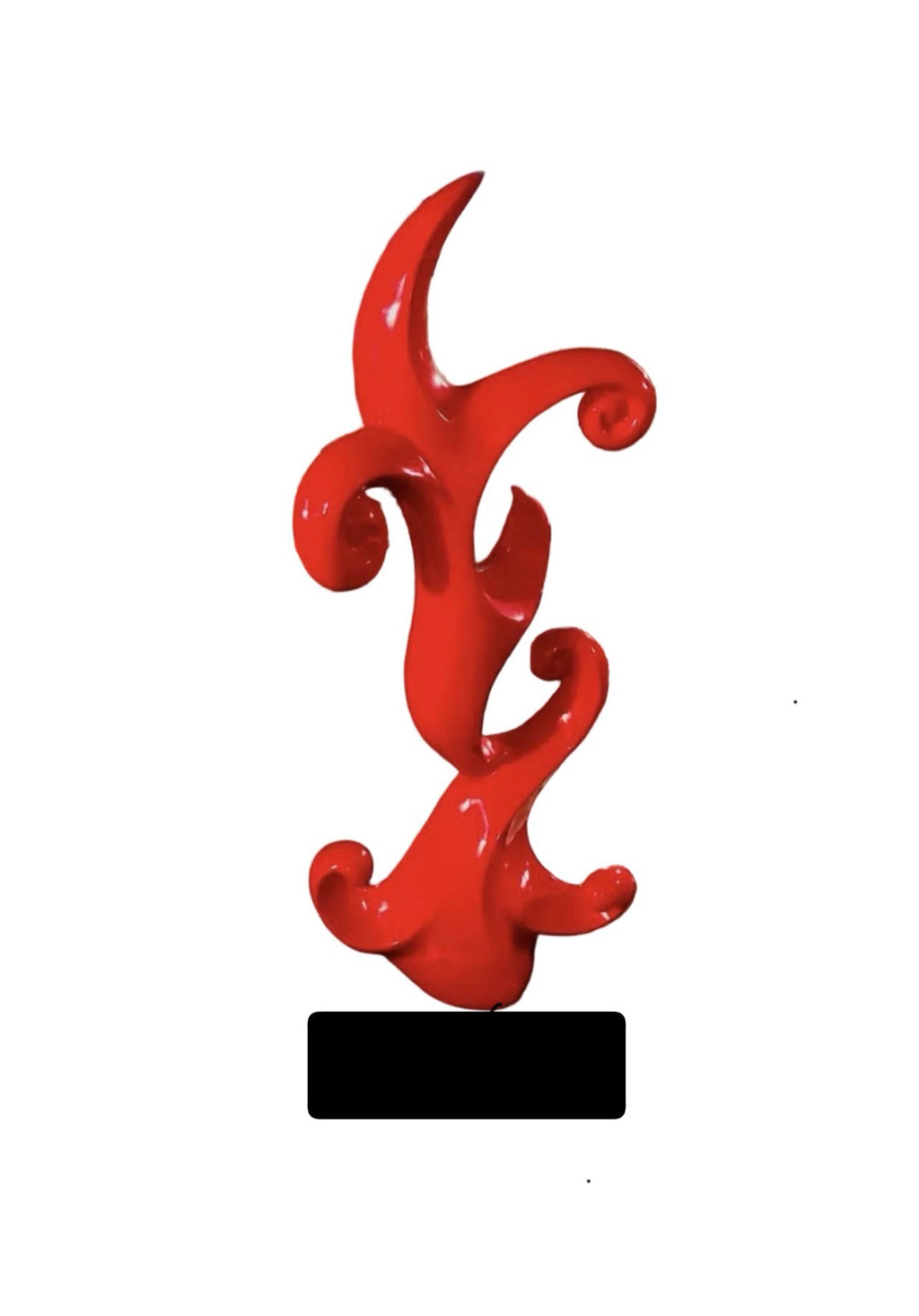 Red Decor Sculpture