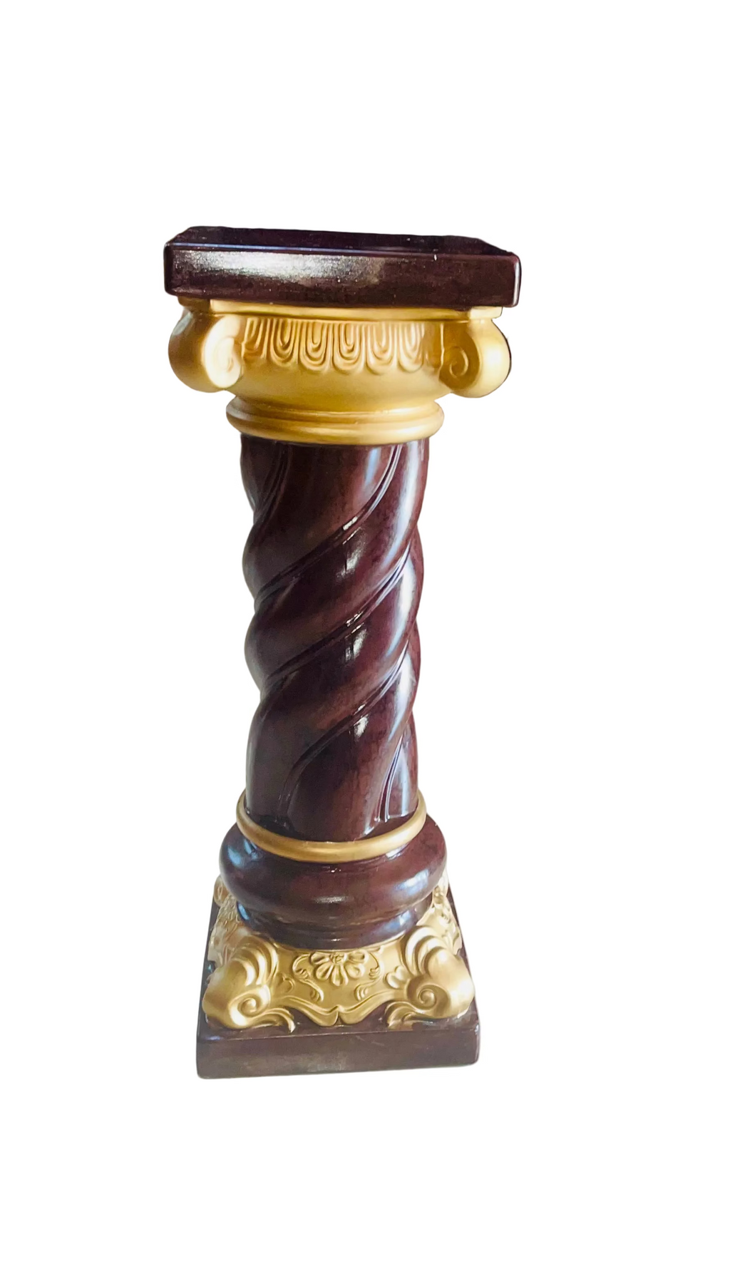 Gold and round multipurpose pedestal 31.5”