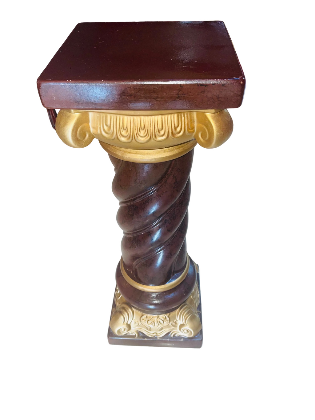 Gold and round multipurpose pedestal 31.5”