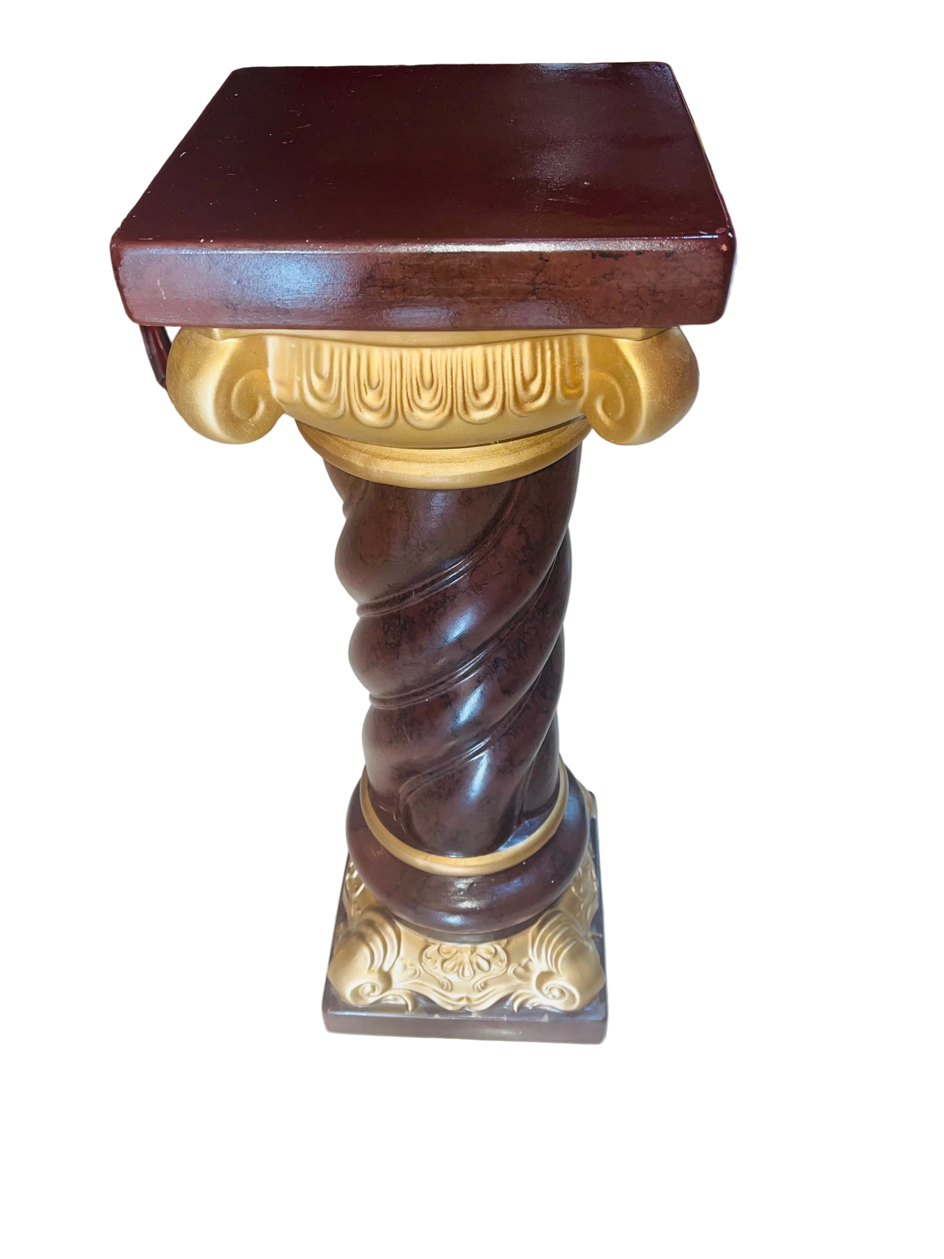 Gold and round multipurpose pedestal 31.5”