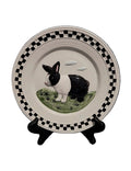 Lillian Vernon Checkered Farmhouse Wall Plates Bunny Rabbit