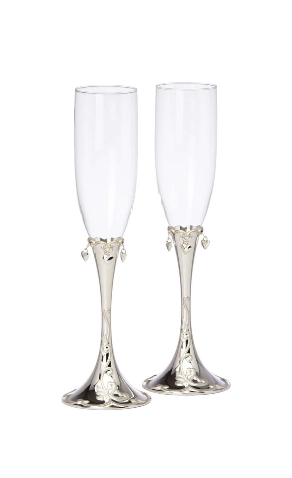 Lenox Floating hearts flute pair