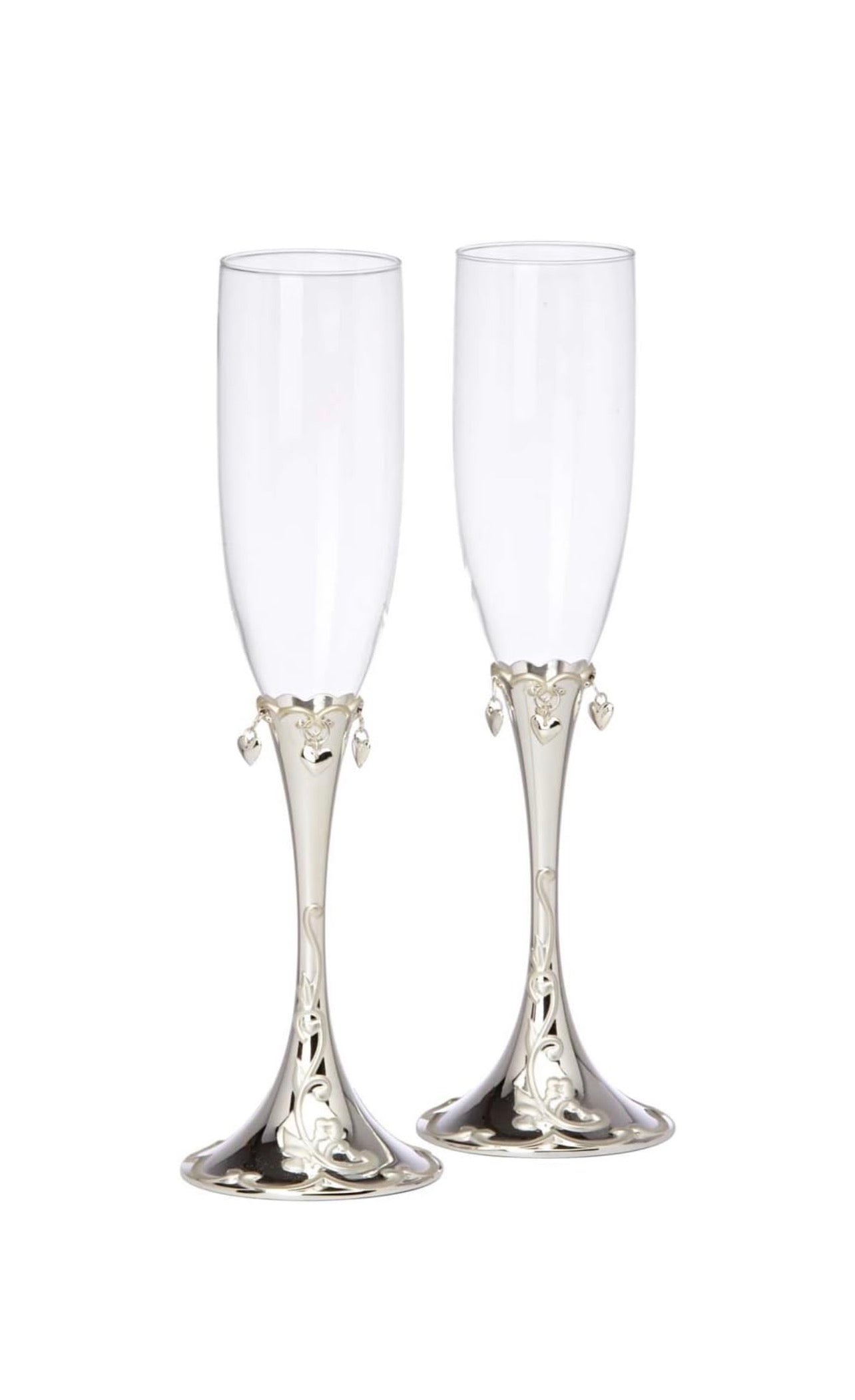 Lenox Floating hearts flute pair