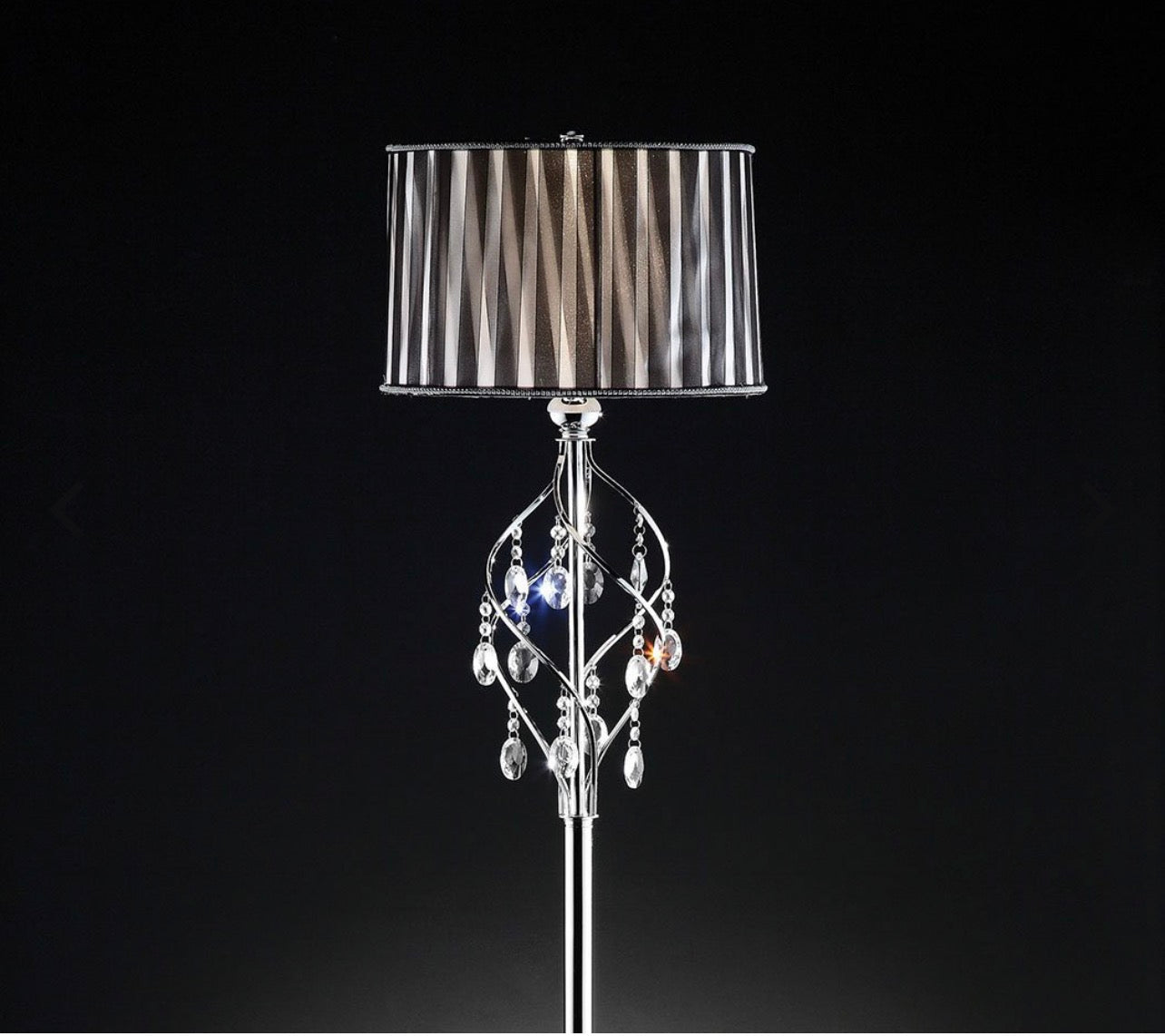 Lady crystal floor lamp, 62.5“