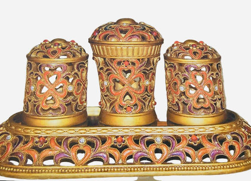 Baroque style canister