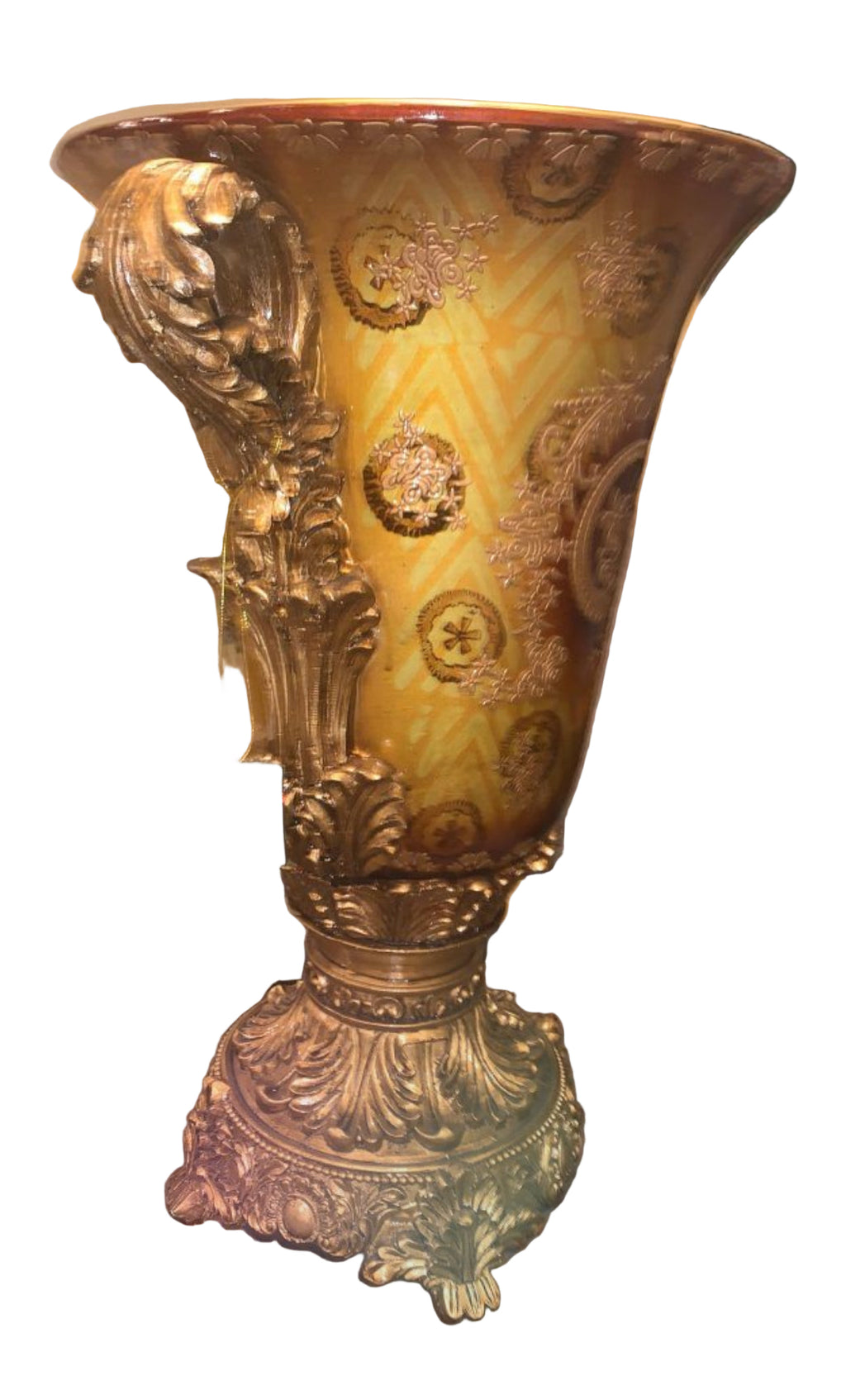 Gold Vase 22” By Dynasty BQ255
