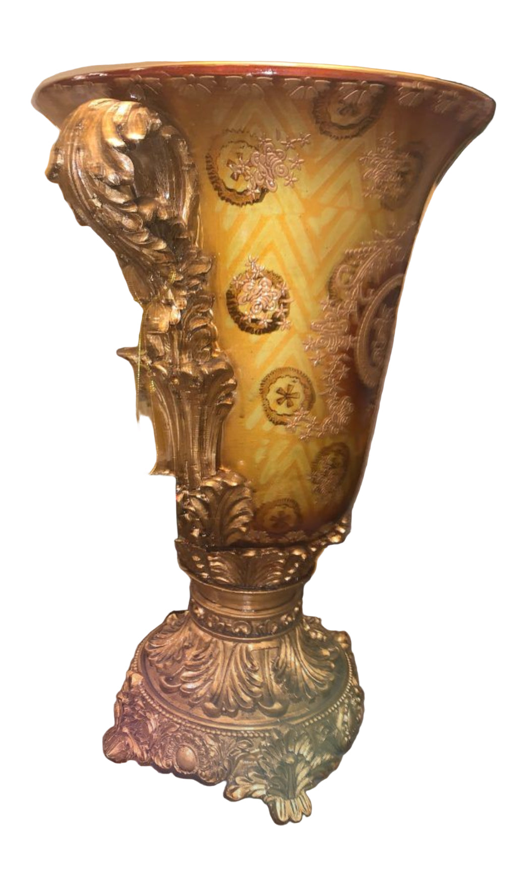 Gold Vase 22” By Dynasty BQ255