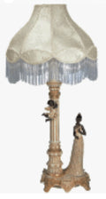Table lamp with African lady with baby Angel