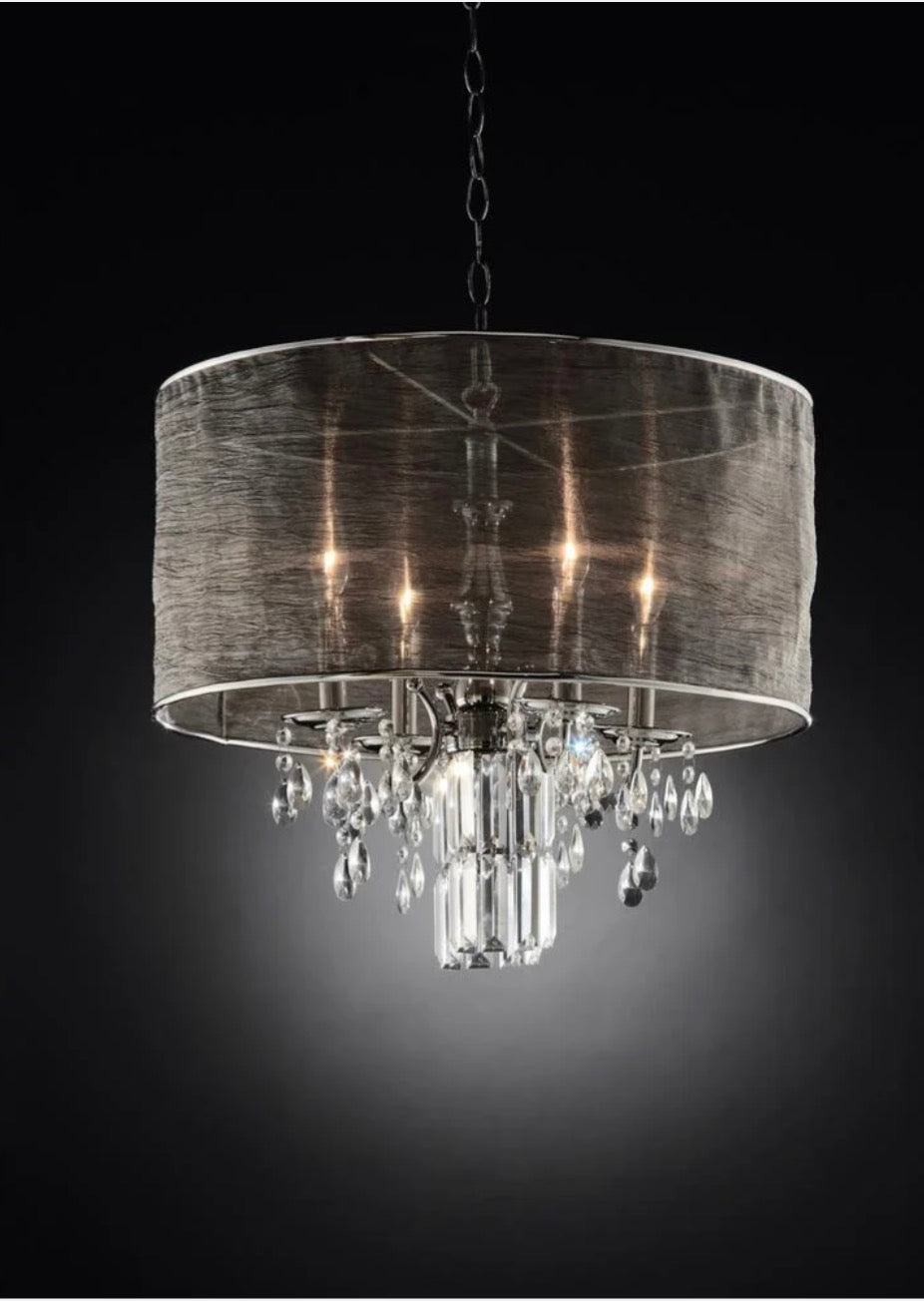 Brand: OK Lighting 
OK-5127h 20-Inch Classy Crystal Ceiling Lamp