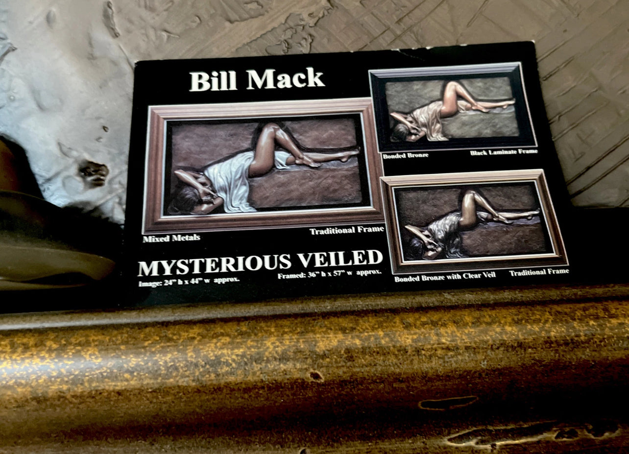 Mysterious Veiled Bonded Mixed Metals 24.5"x 46"