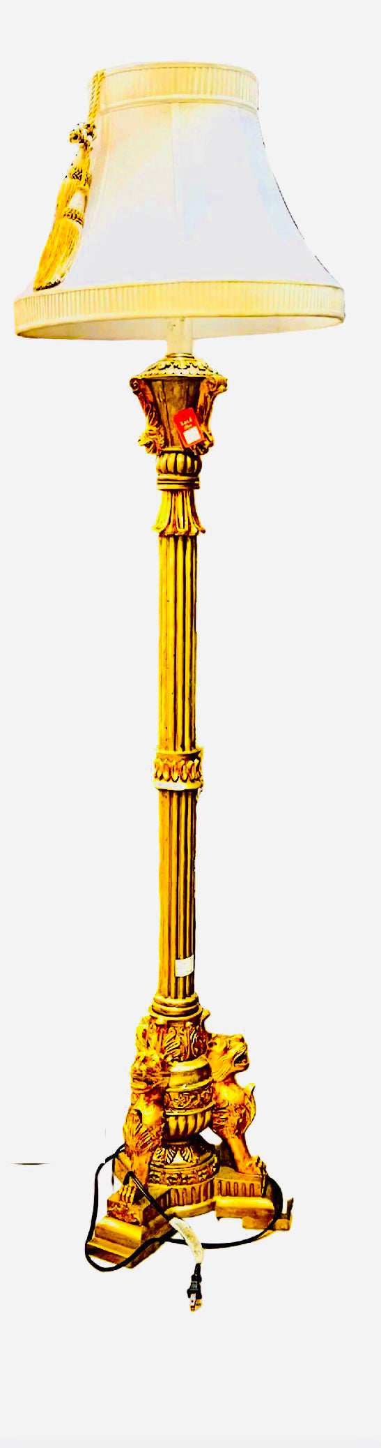 Gold and beige Floor lamp by ok lighting