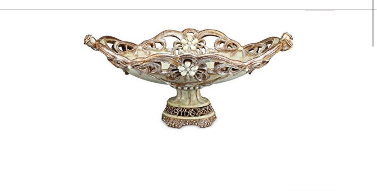 Vintage Decorative Fruit Bowl, Rose