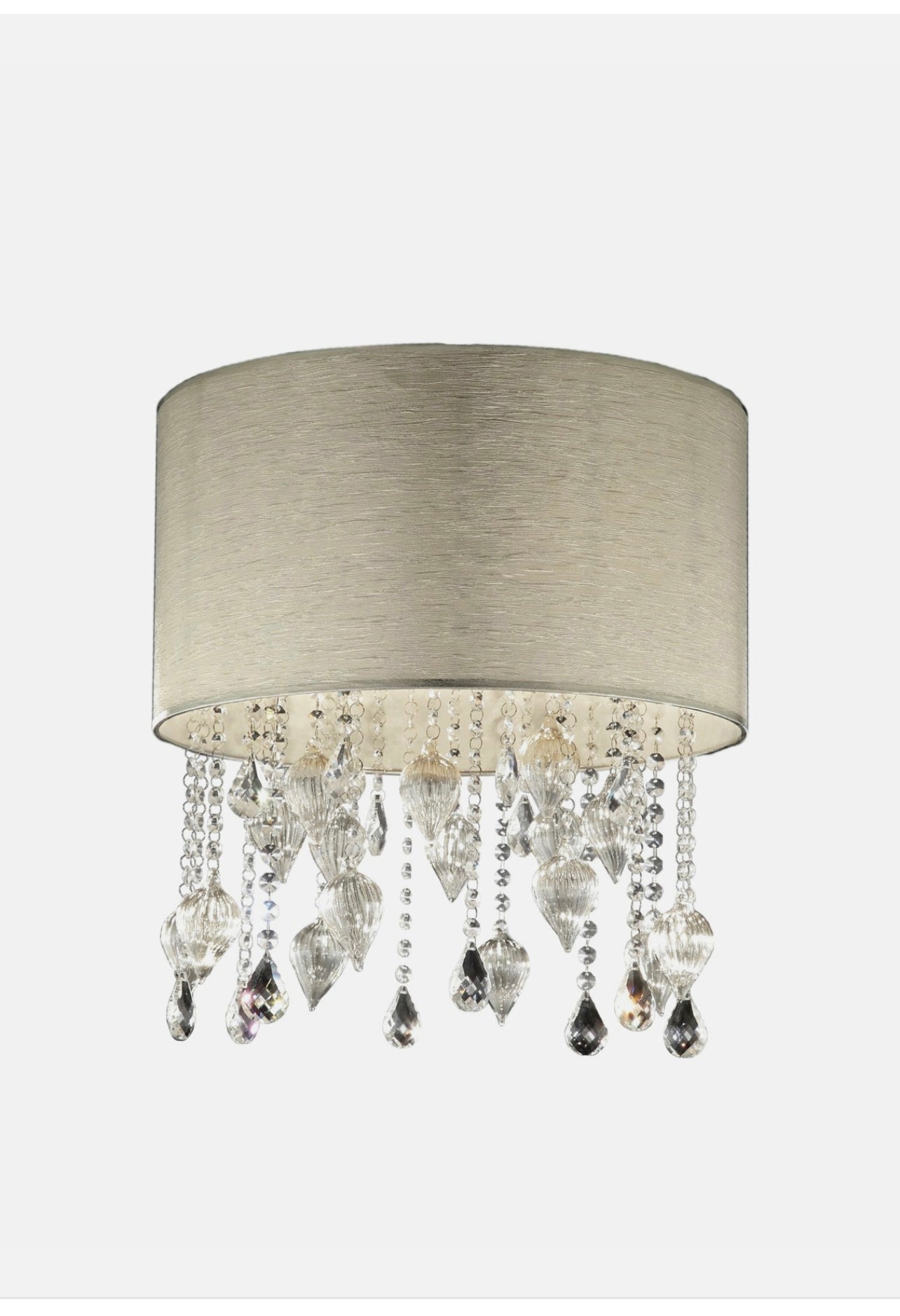 Luxury Drape Crystal Gold Peach Ceiling Lamp -Ok Lighting 5125H